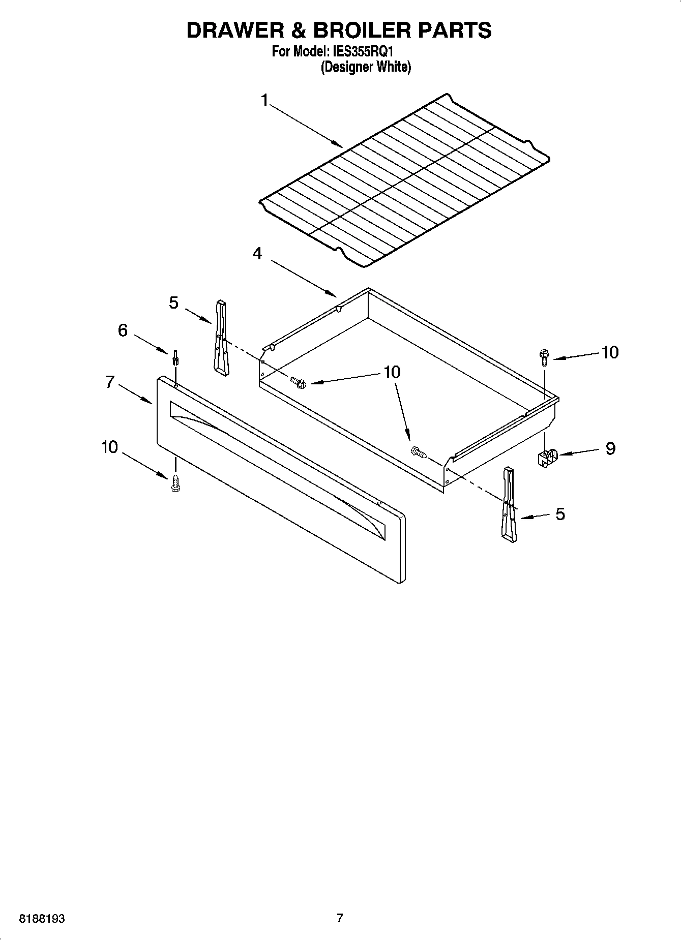 05 - DRAWER & BROILER PARTS, MISCELLANEOUS PARTS