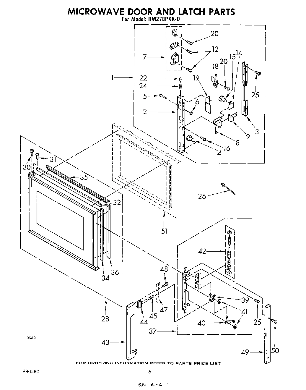 04 - MICROWAVE DOOR AND LATCH