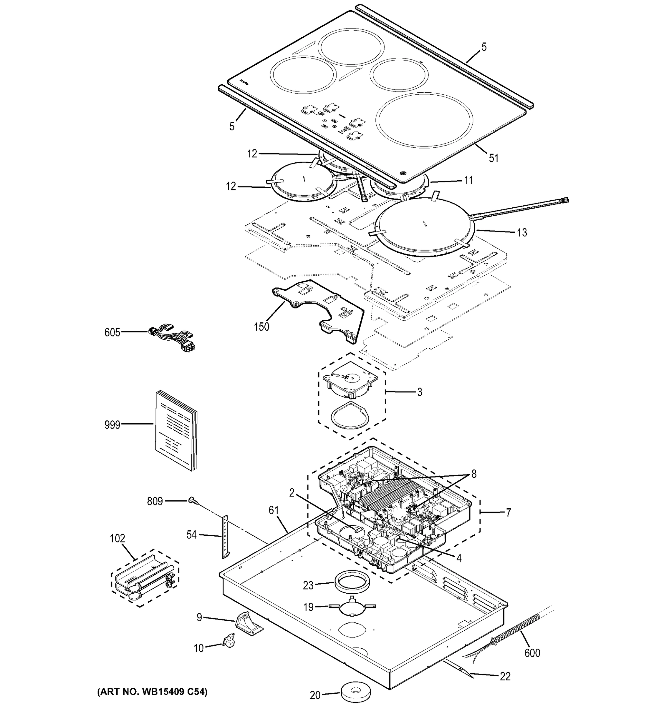 CONTROL PANEL & COOKTOP