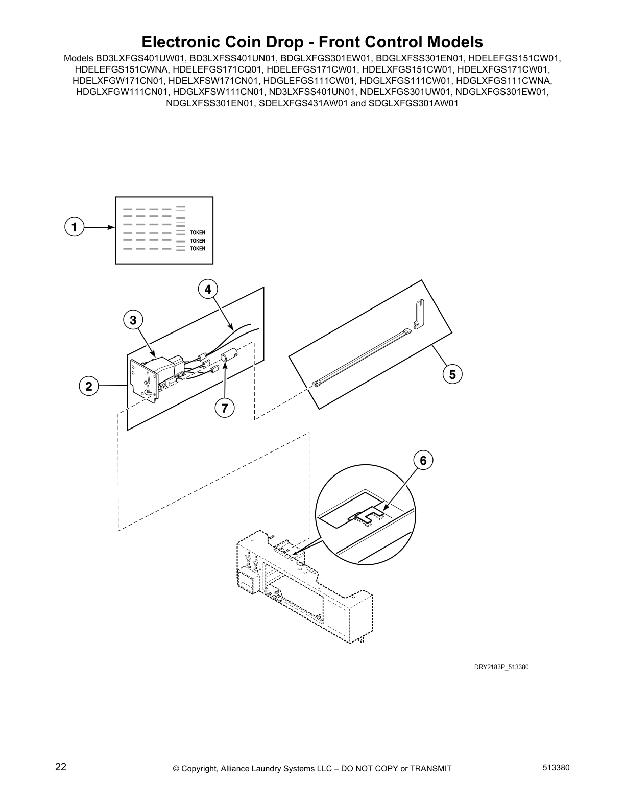Electronic Coin Drop - Front Control Models