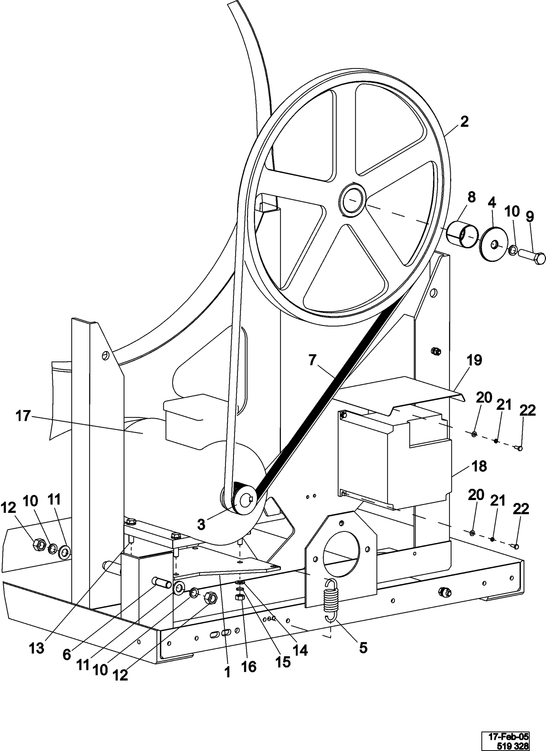 10 - MOTOR & BASKET PULLEY