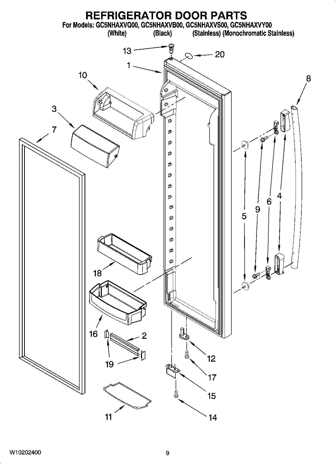 06 - REFRIGERATOR DOOR PARTS