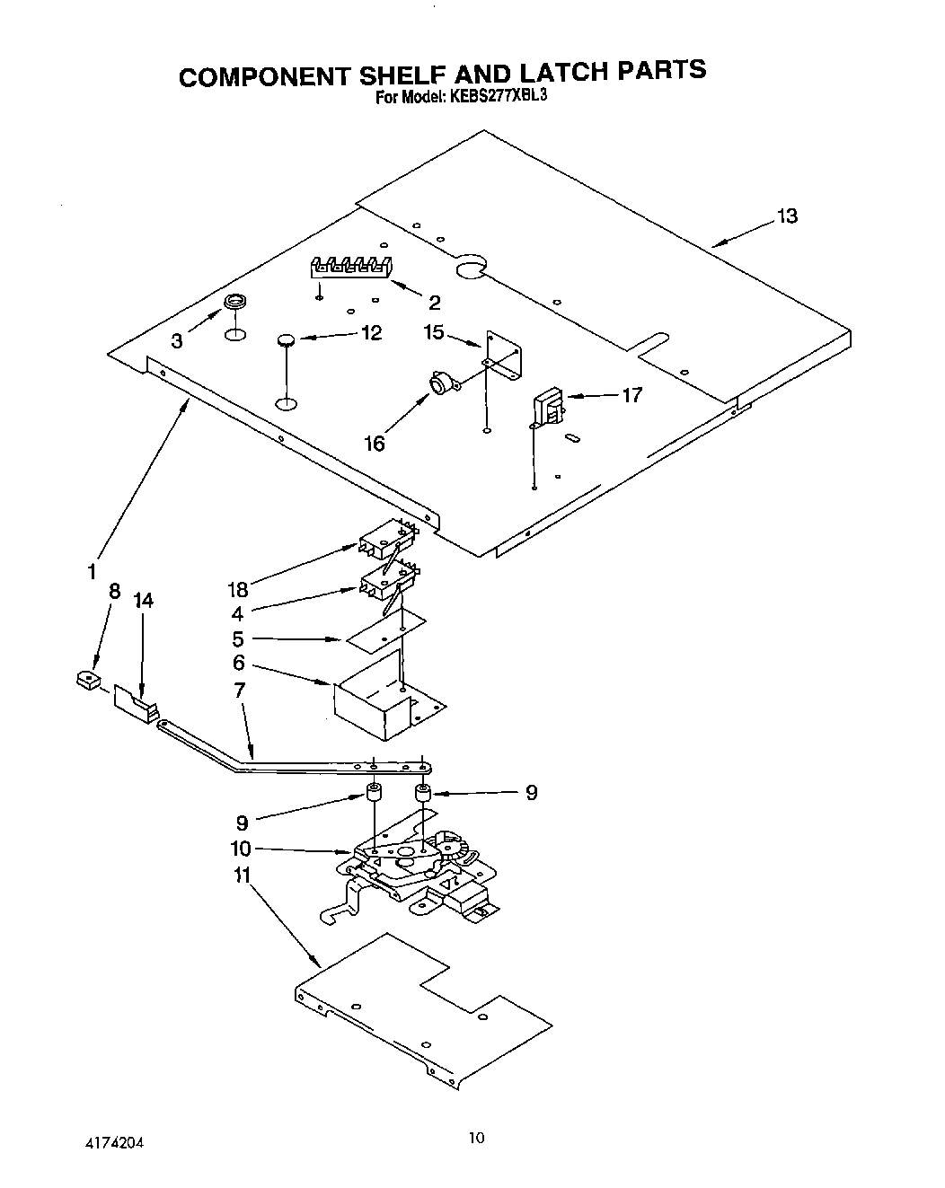 08 - COMPONENT SHELF AND LATCH