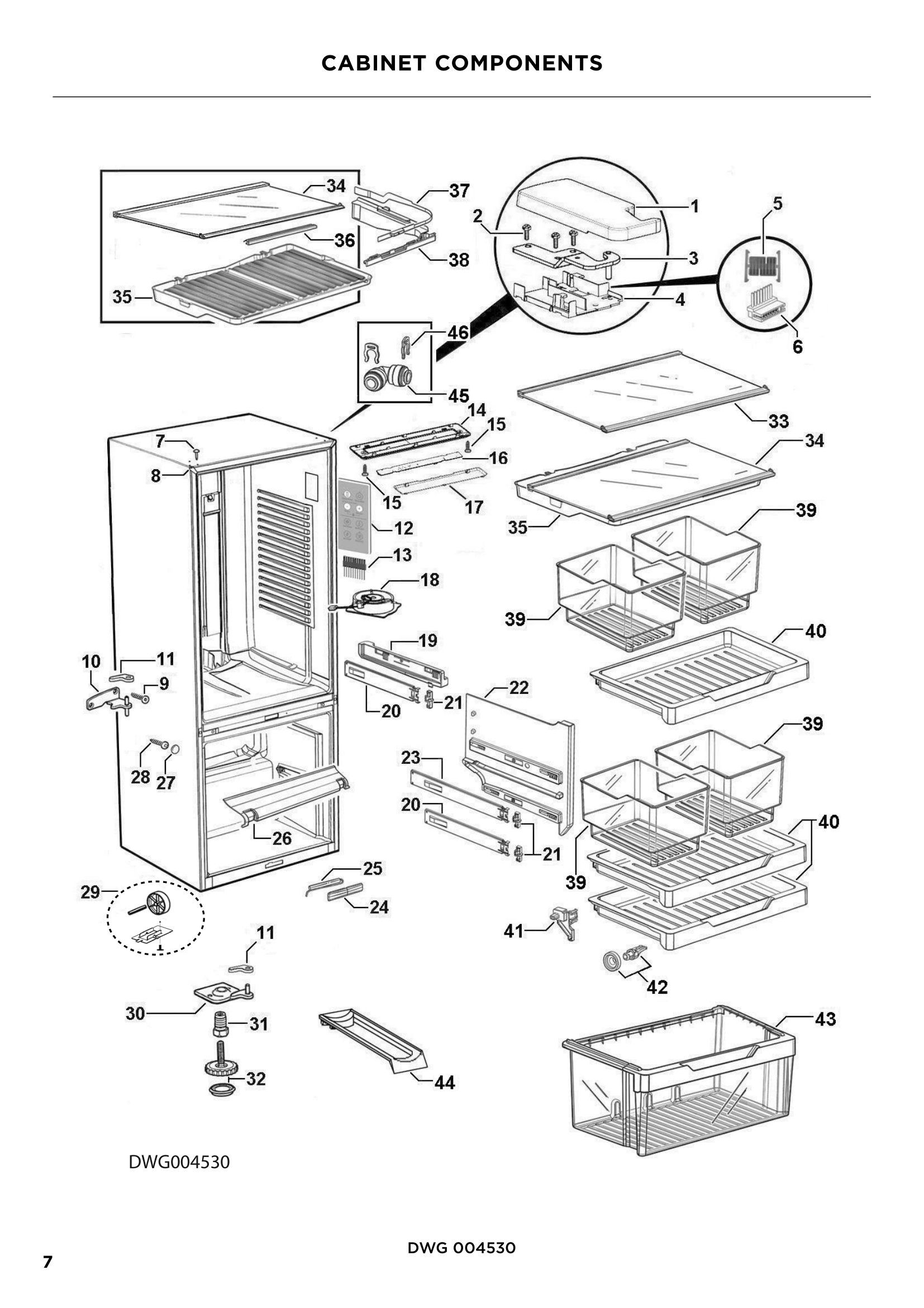 CABINET COMPONENTS