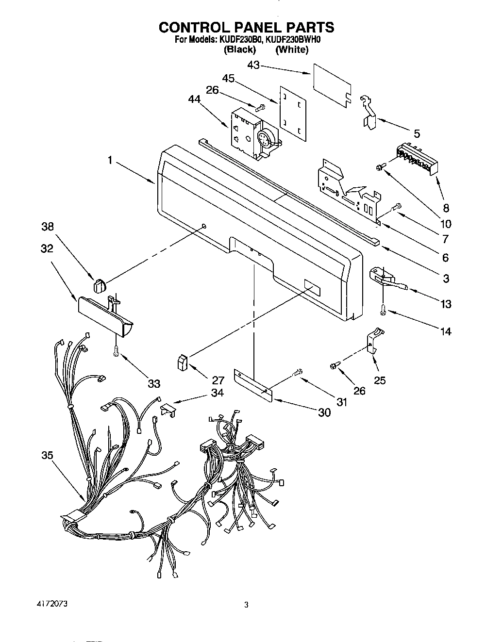 03 - CONTROL PANEL, LIT/OPTIONAL