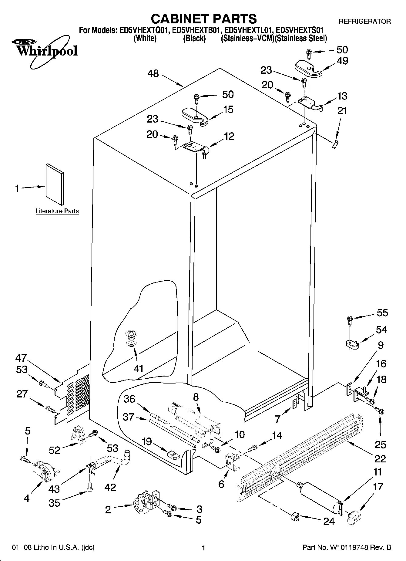 01 - CABINET PARTS
