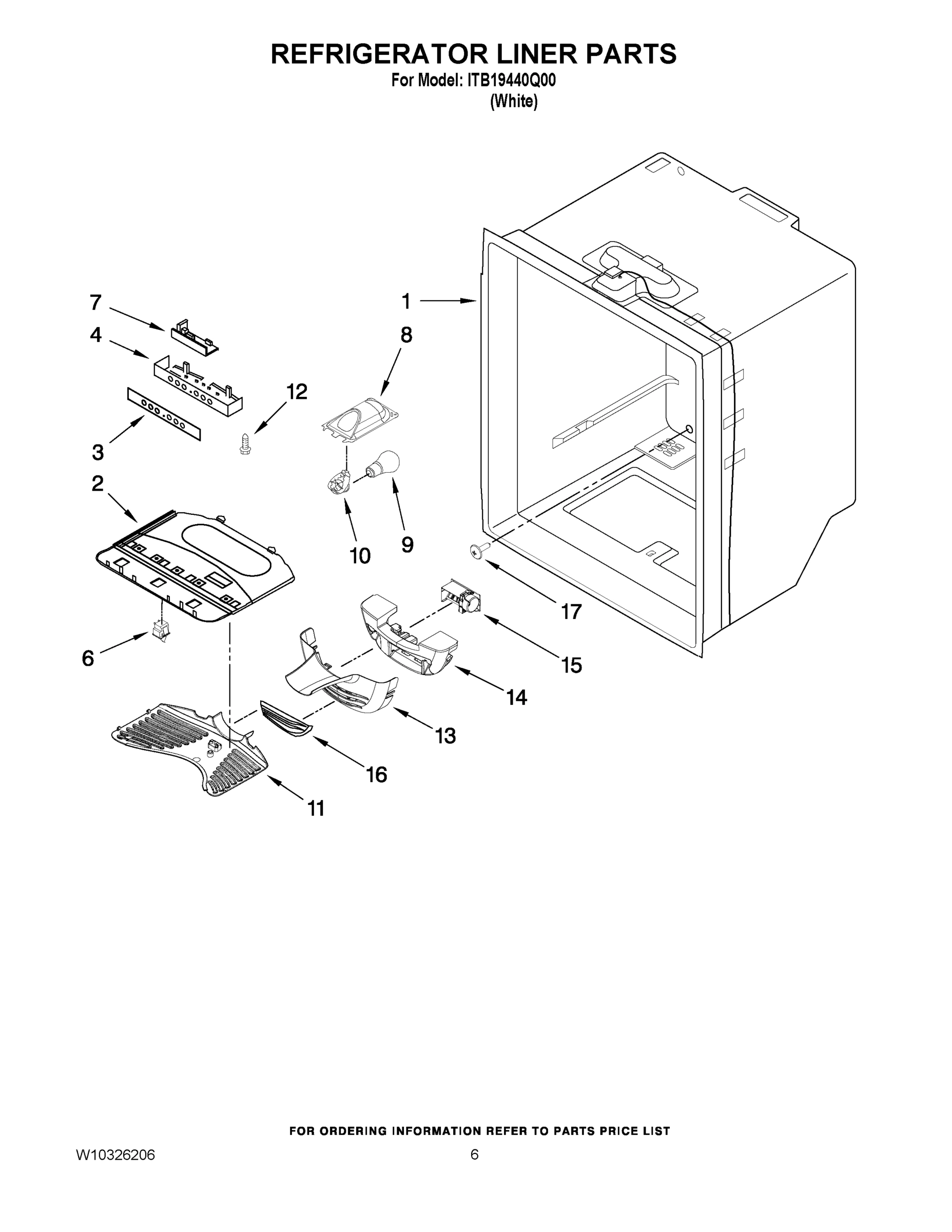 04 - REFRIGERATOR LINER PARTS