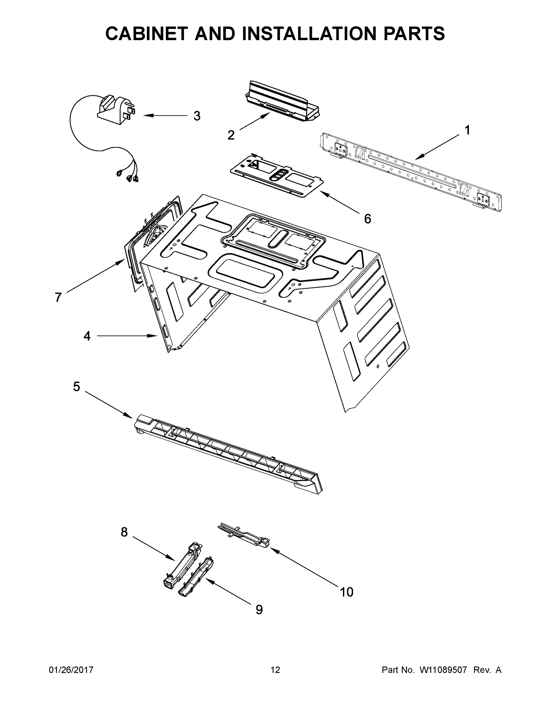 07 - CABINET AND INSTALLATION PARTS