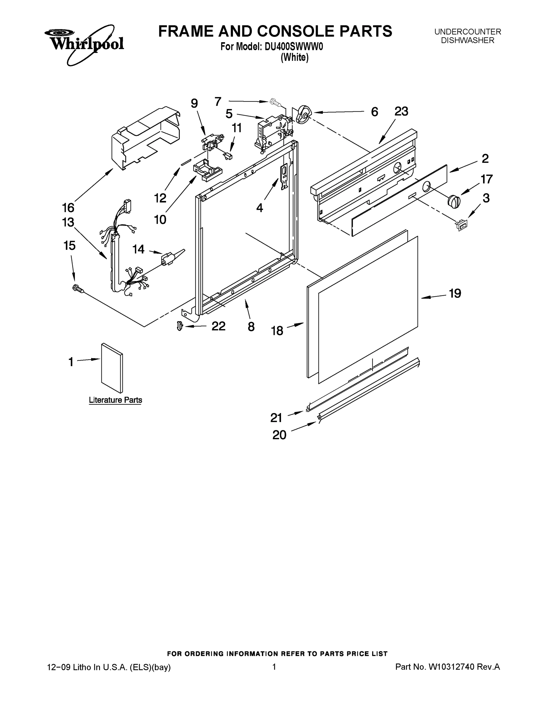01 - FRAME AND CONSOLE PARTS