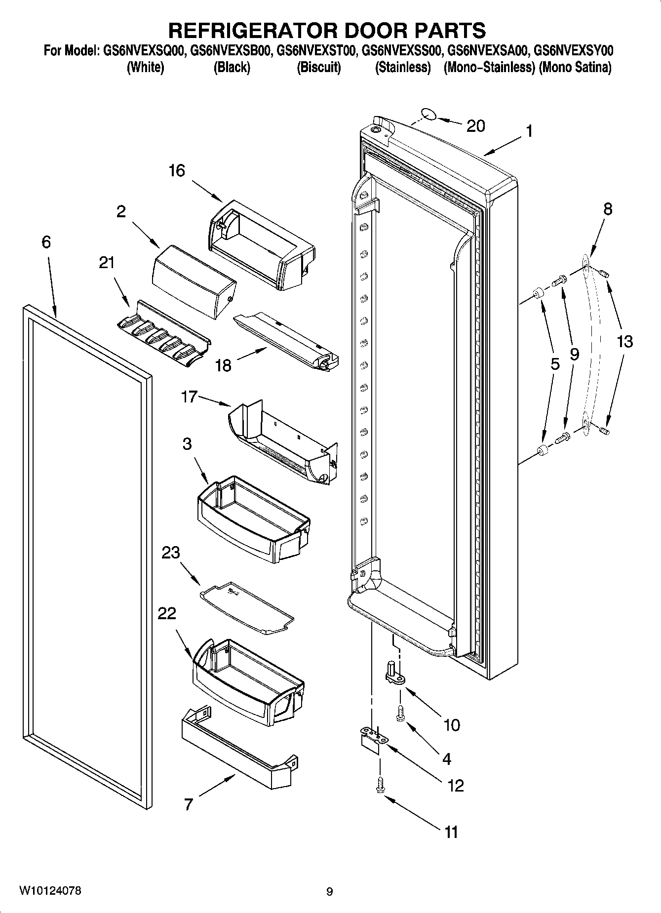06 - REFRIGERATOR DOOR PARTS