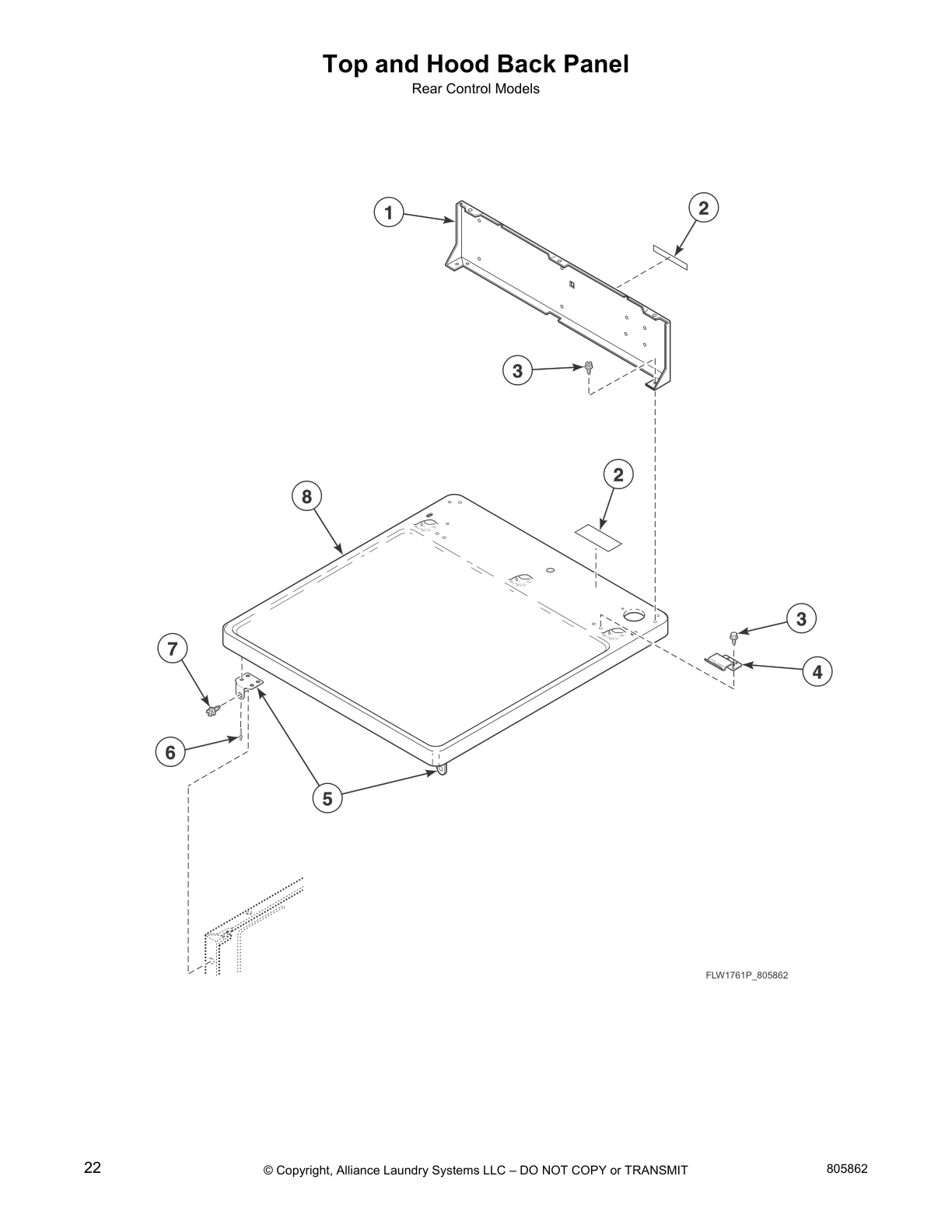 Top and Hood Back Panel