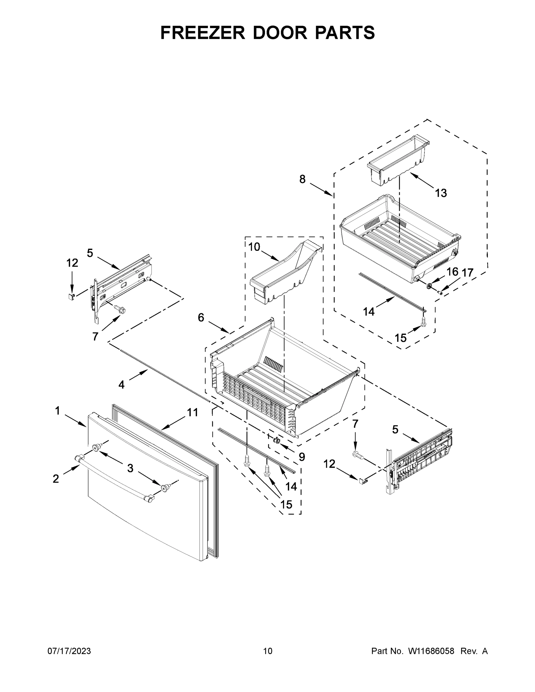 06 - FREEZER DOOR PARTS