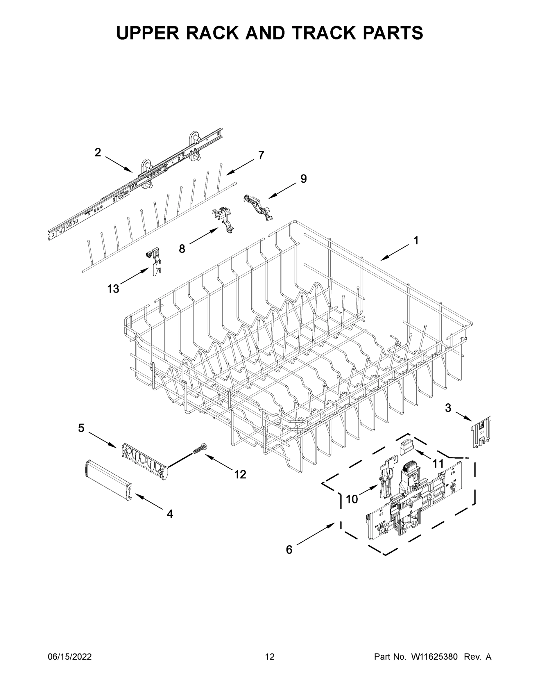 07 - UPPER RACK AND TRACK PARTS