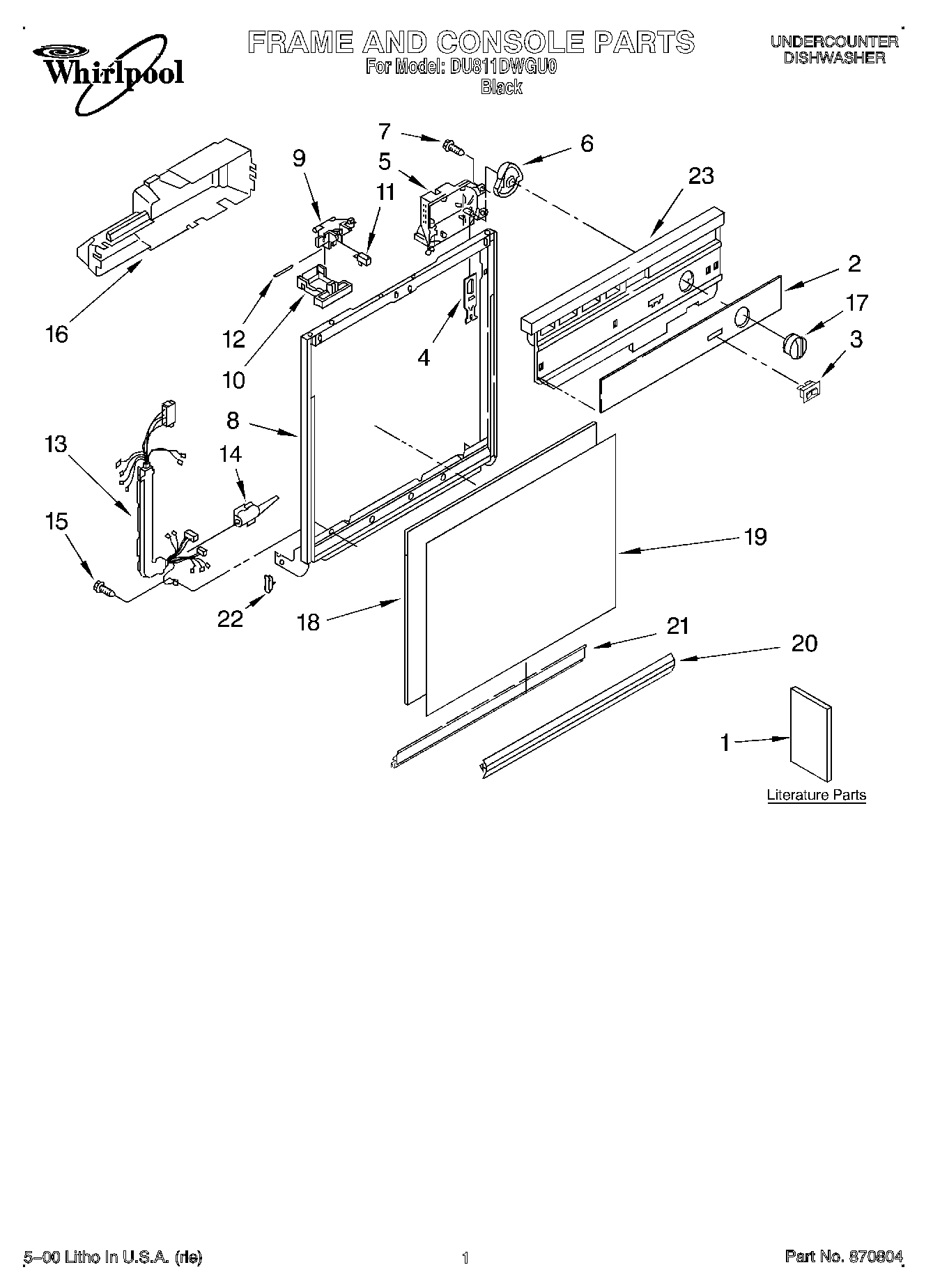 01 - FRAME AND CONSOLE, LITERATURE