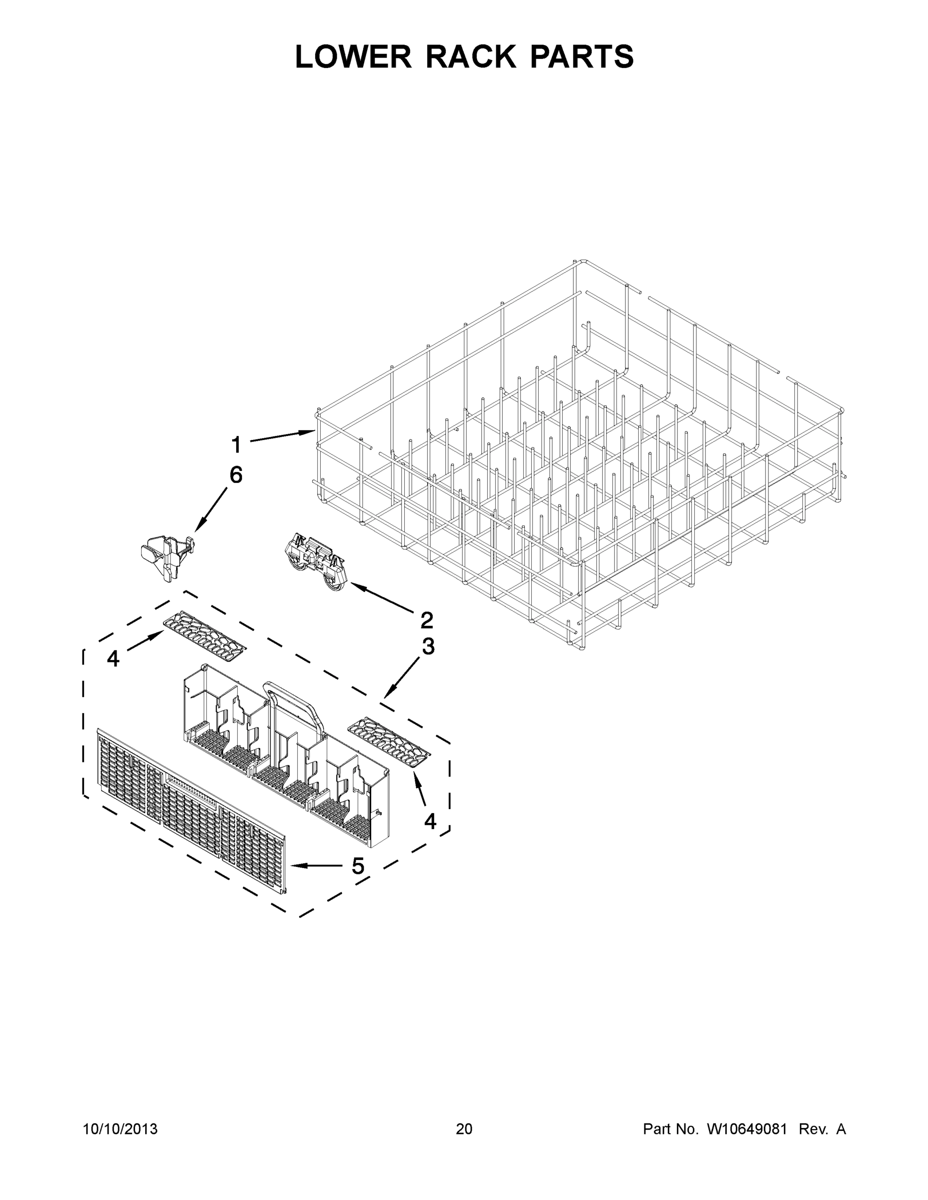 11 - LOWER RACK PARTS