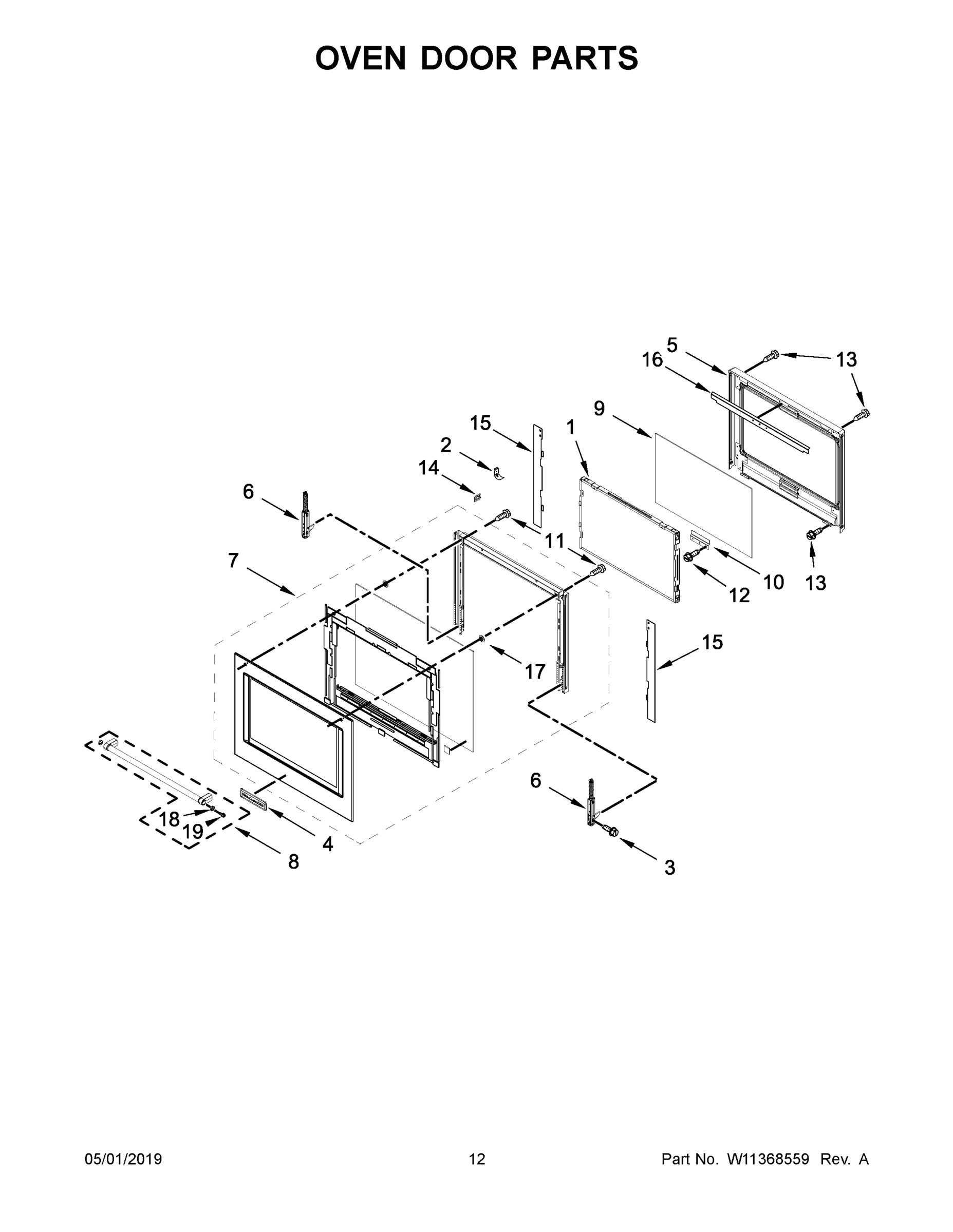07 - OVEN DOOR PARTS