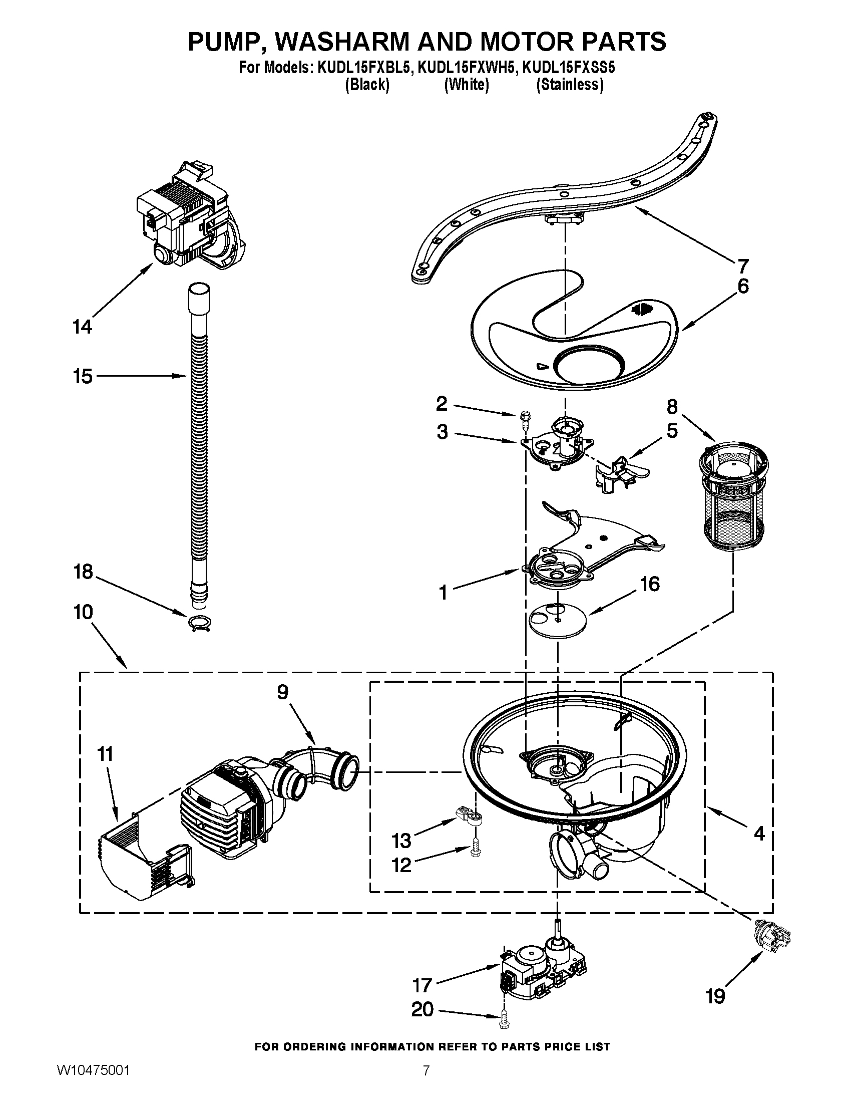 06 - PUMP, WASHARM AND MOTOR PARTS