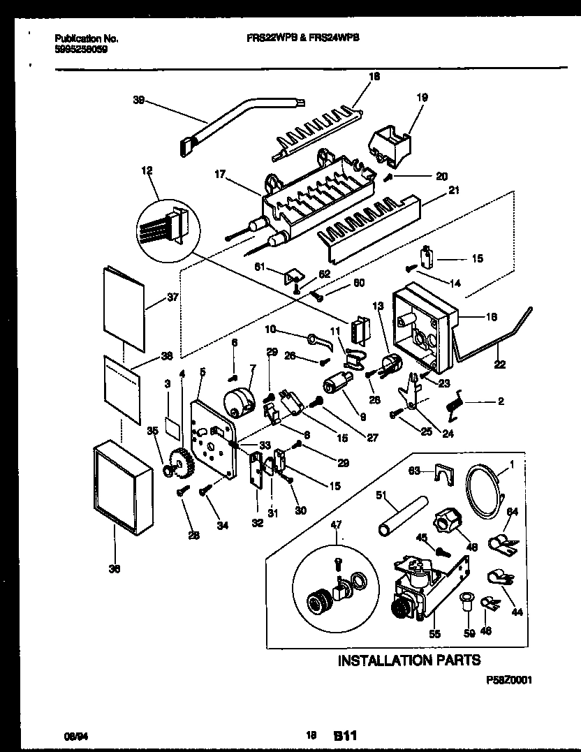 10 - ICE MAKER AND INSTALLATION PARTS