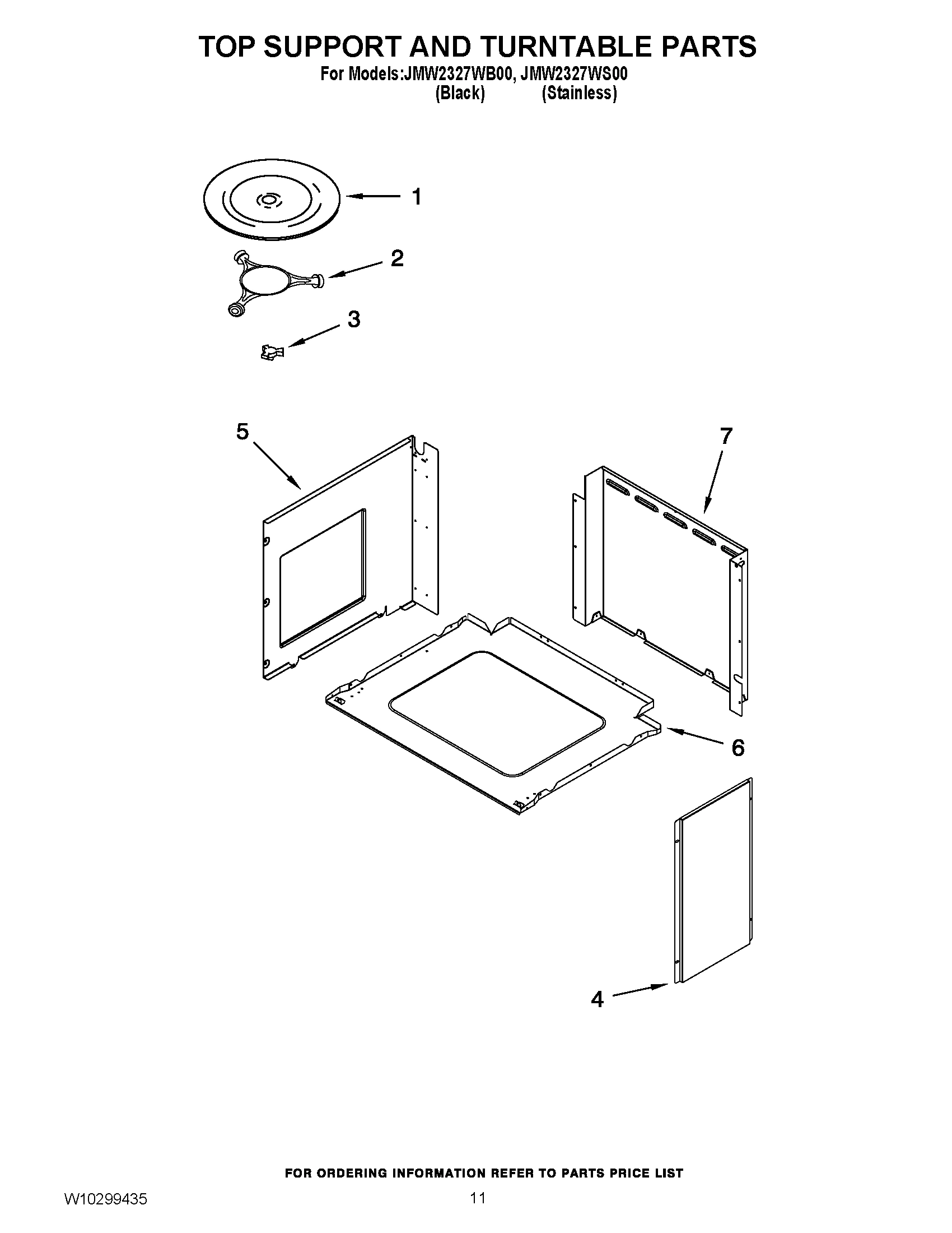 08 - TOP SUPPORT AND TURNTABLE PARTS