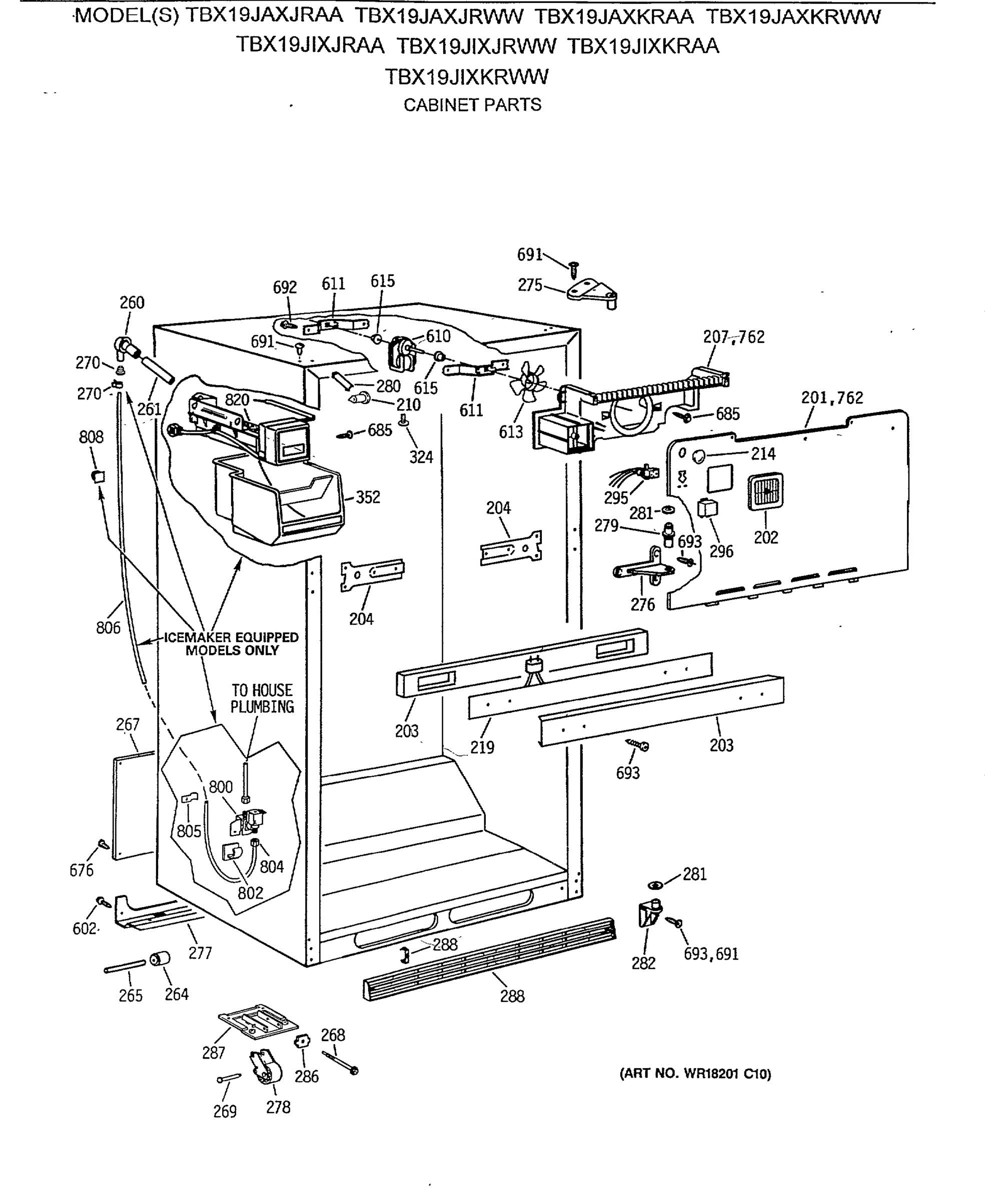 CABINET PARTS
