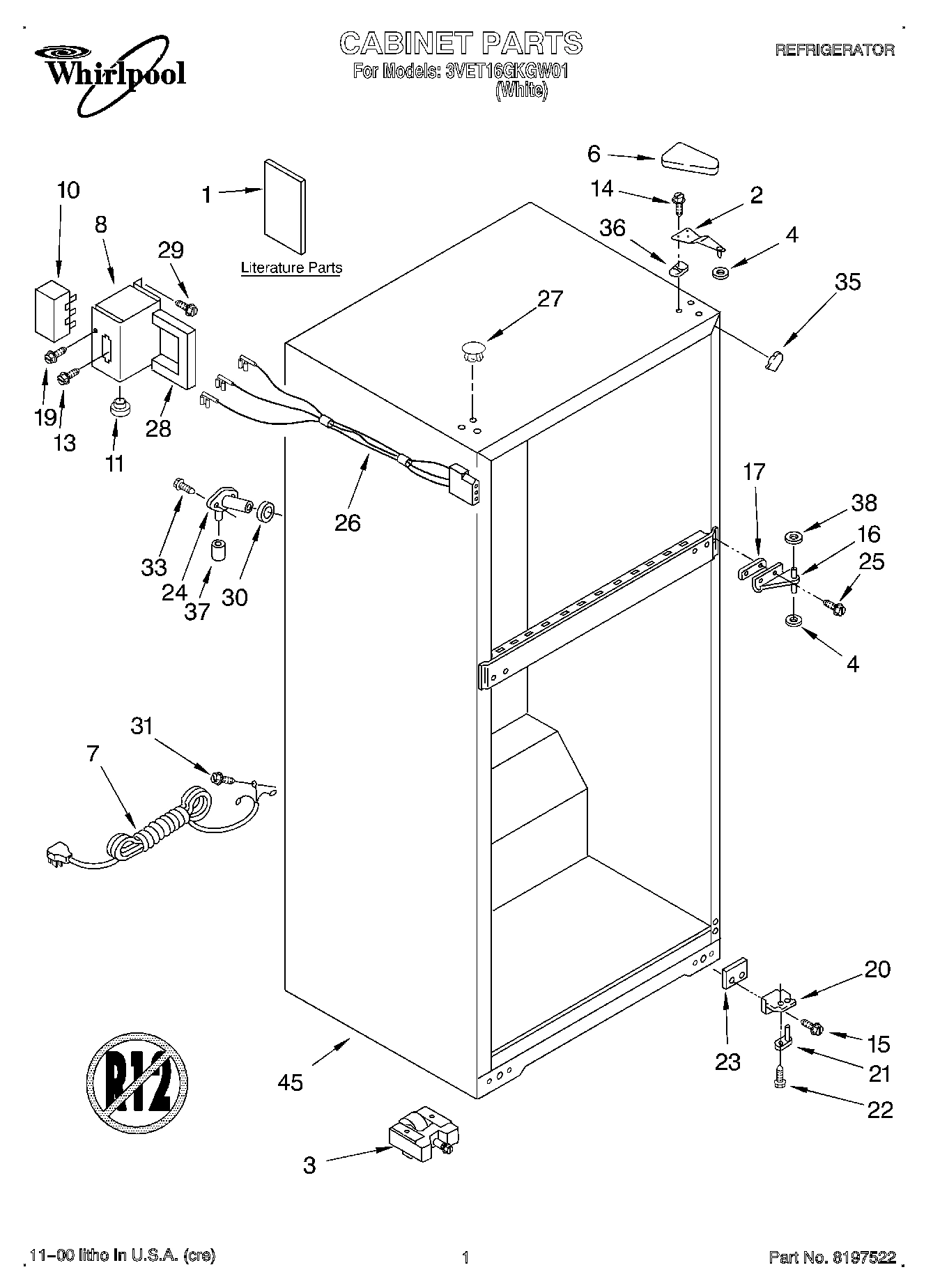 01 - CABINET, LITERATURE