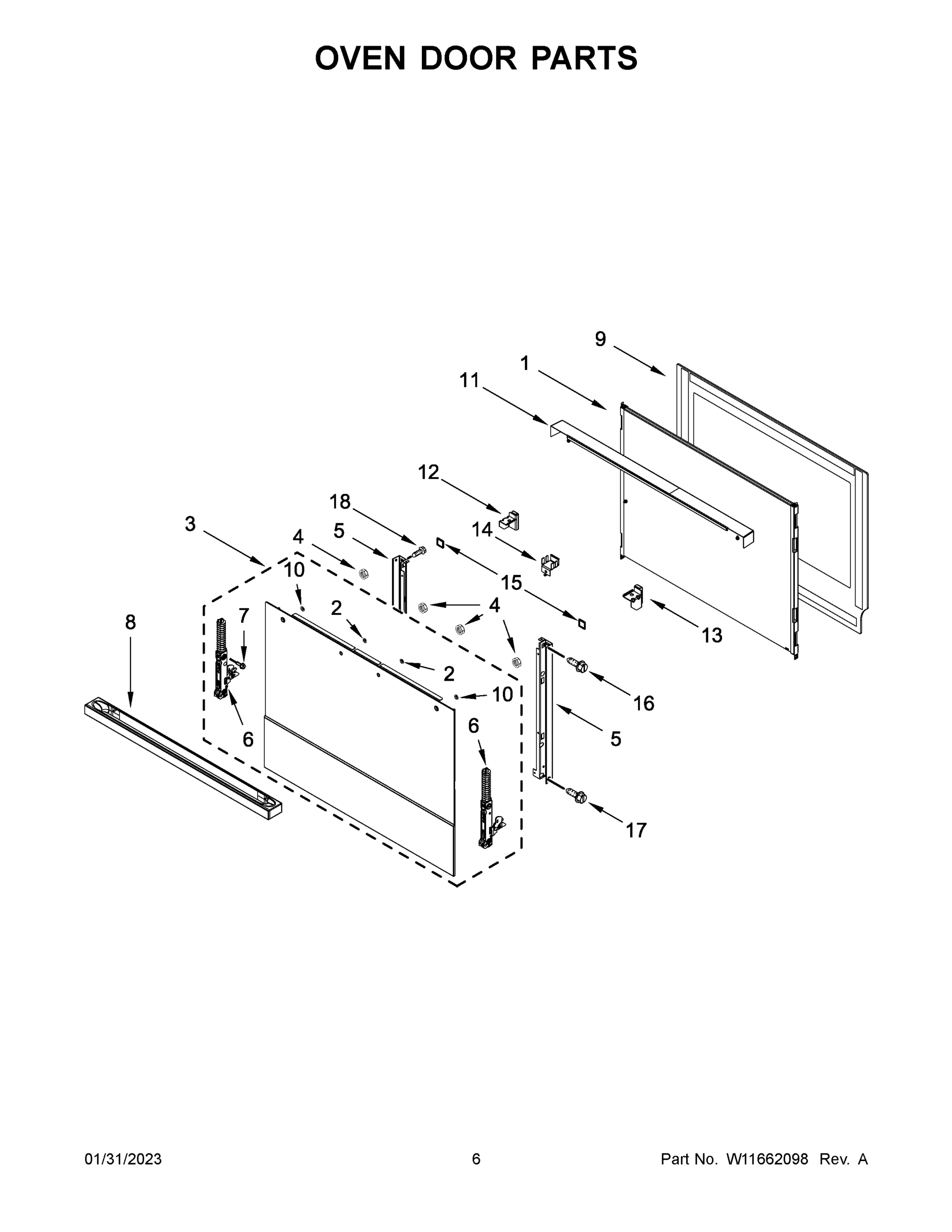 04 - OVEN DOOR PARTS