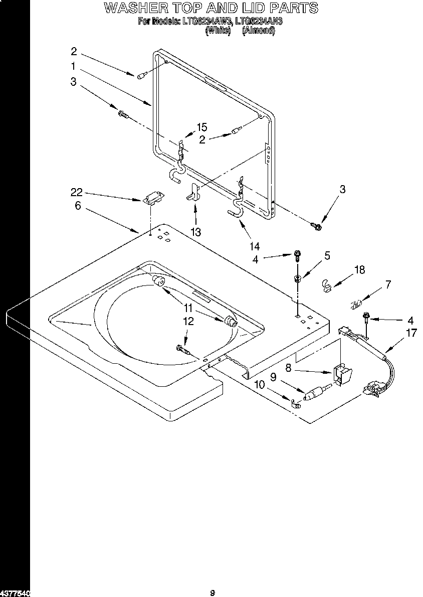 06 - WASHER TOP AND LID