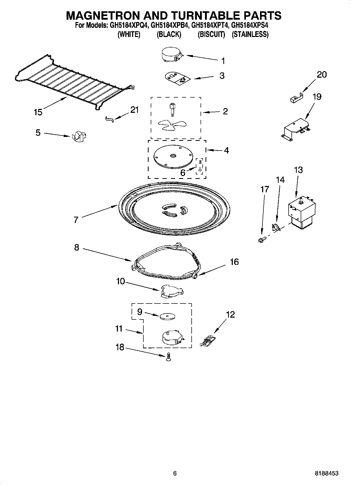 05 - MAGNETRON AND TURNTABLE PARTS