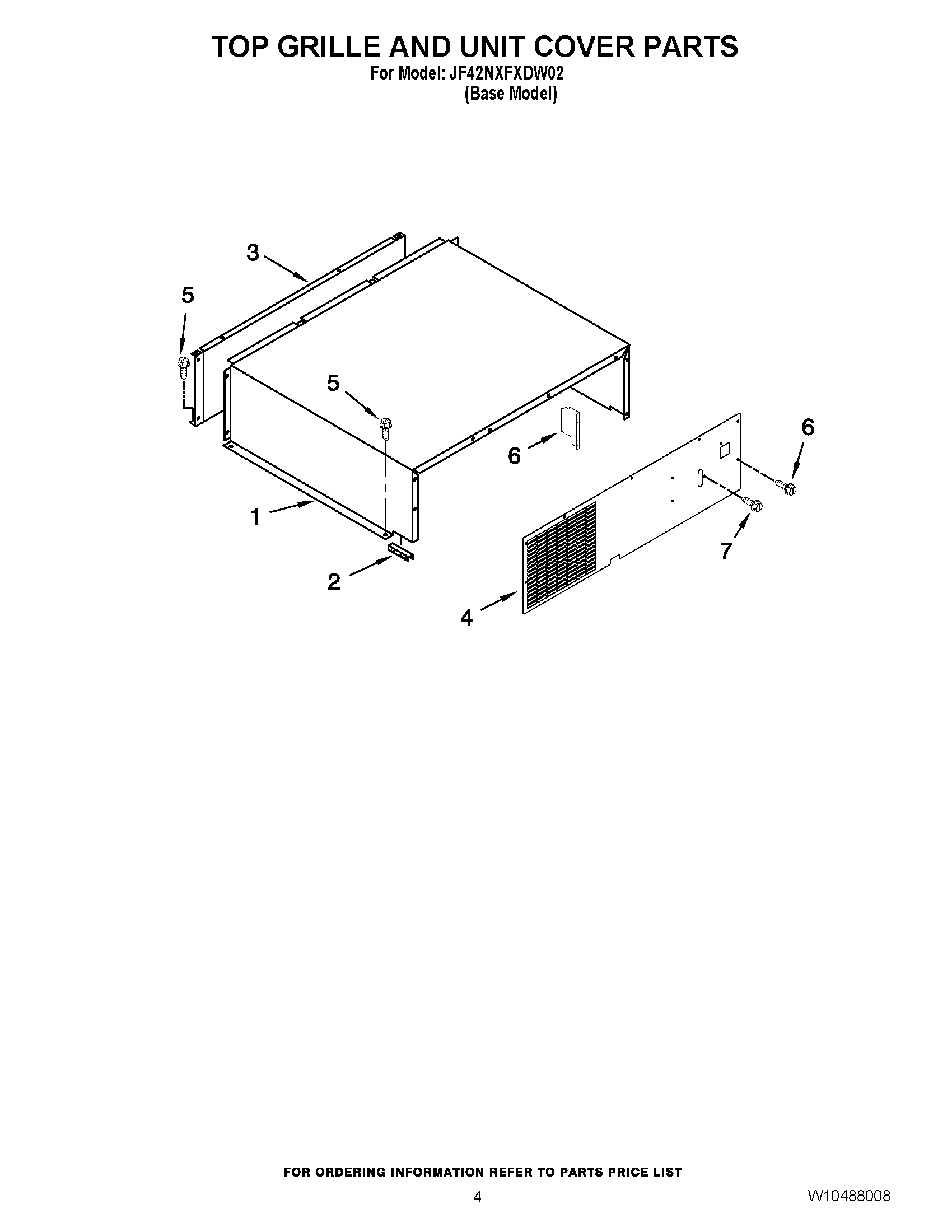 03 - TOP GRILLE AND UNIT COVER PARTS