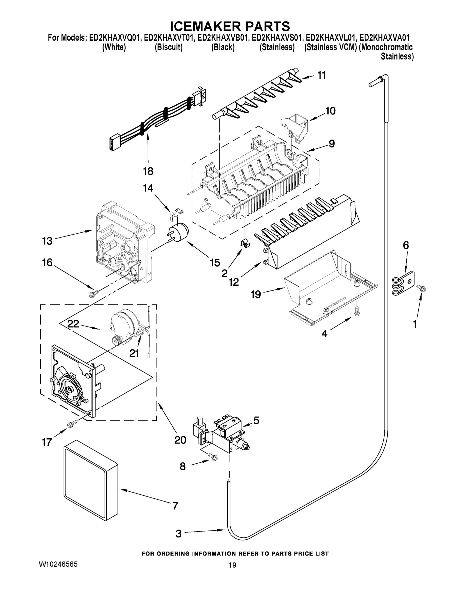 12 - ICEMAKER PARTS