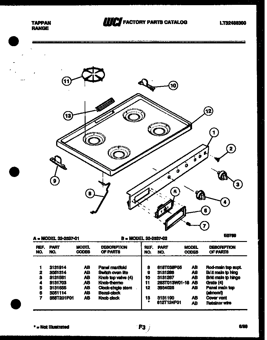 03 - COOKTOP PARTS