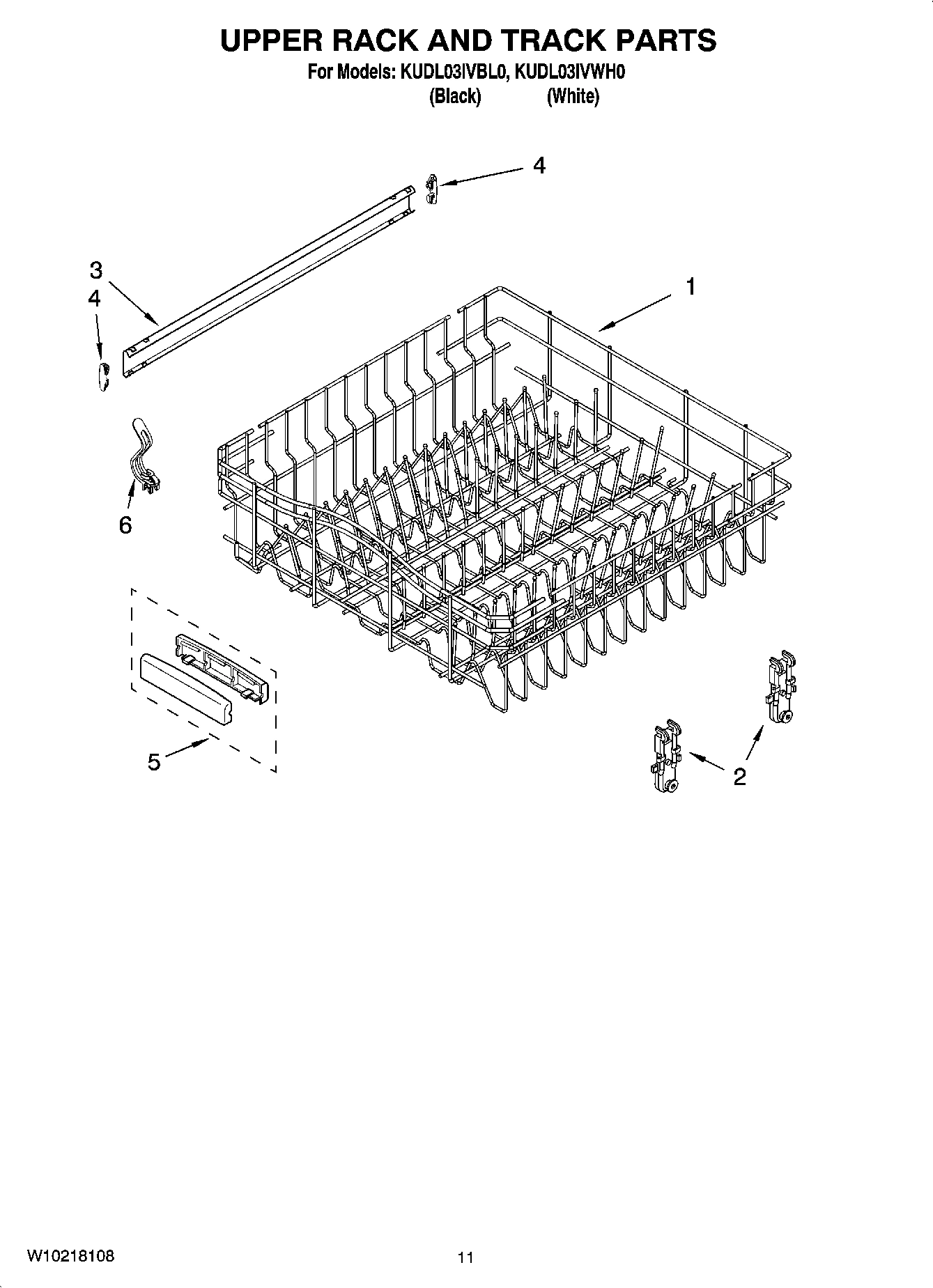 09 - UPPER RACK AND TRACK PARTS