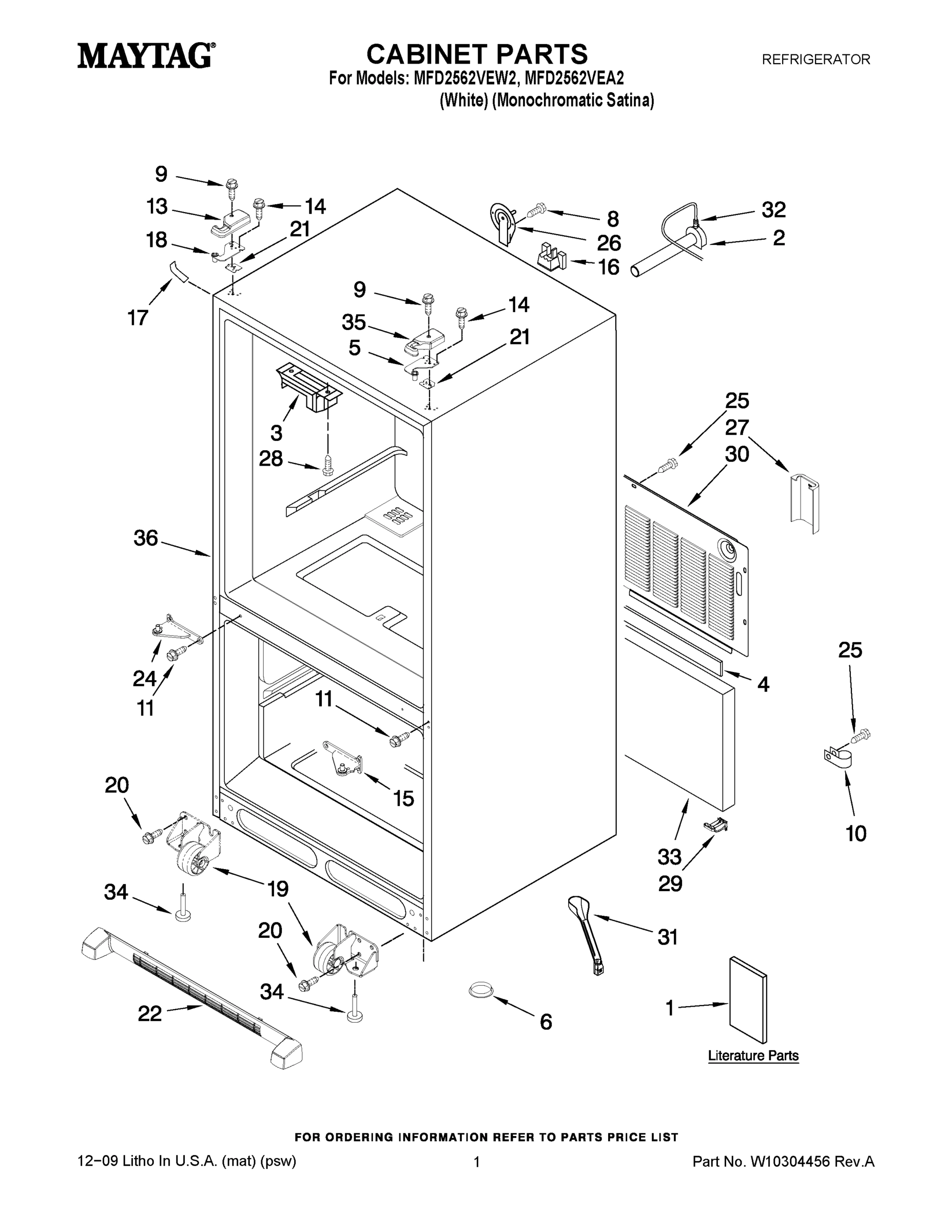 01 - CABINET PARTS