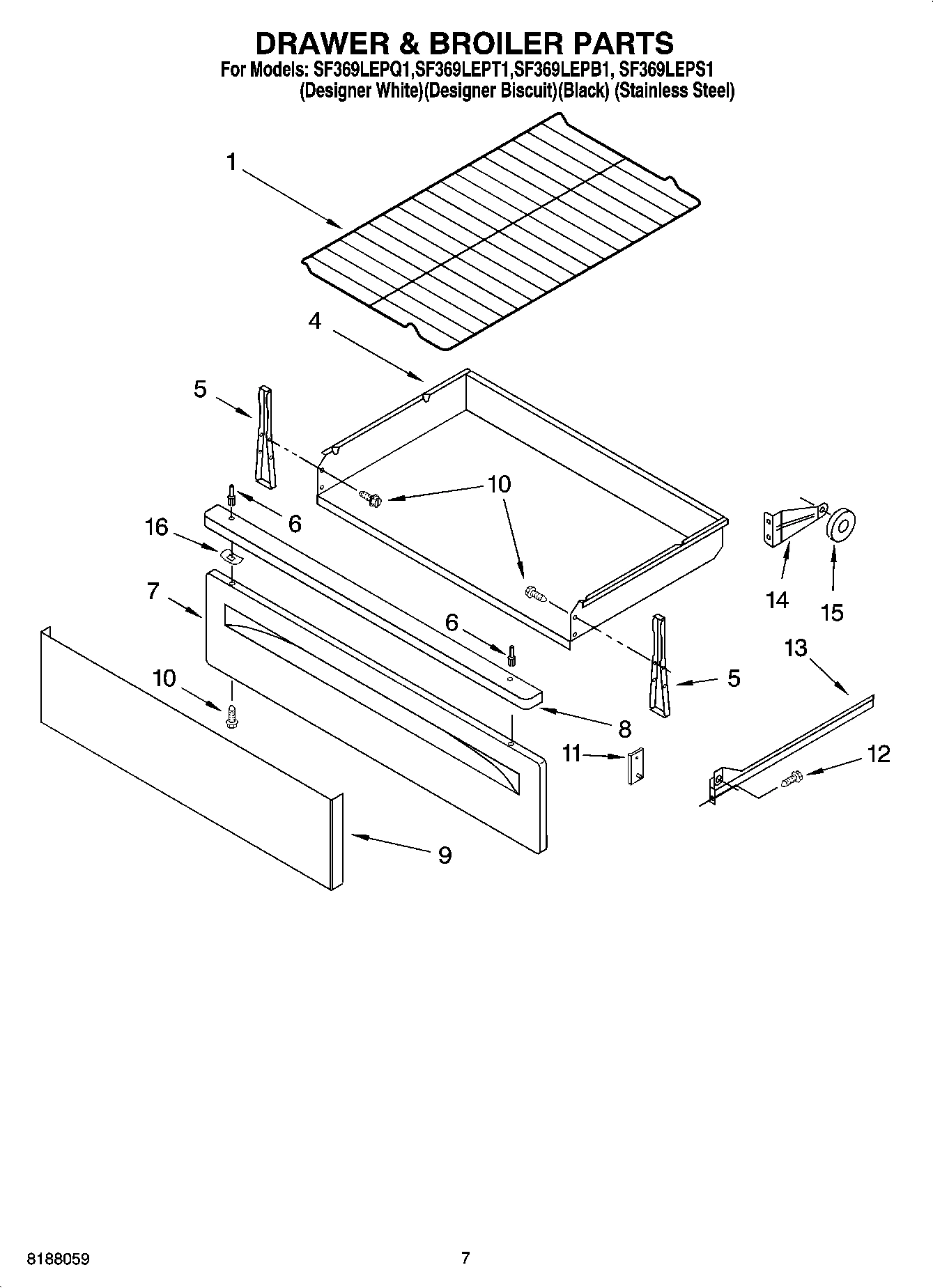 05 - DRAWER & BROILER PARTS
