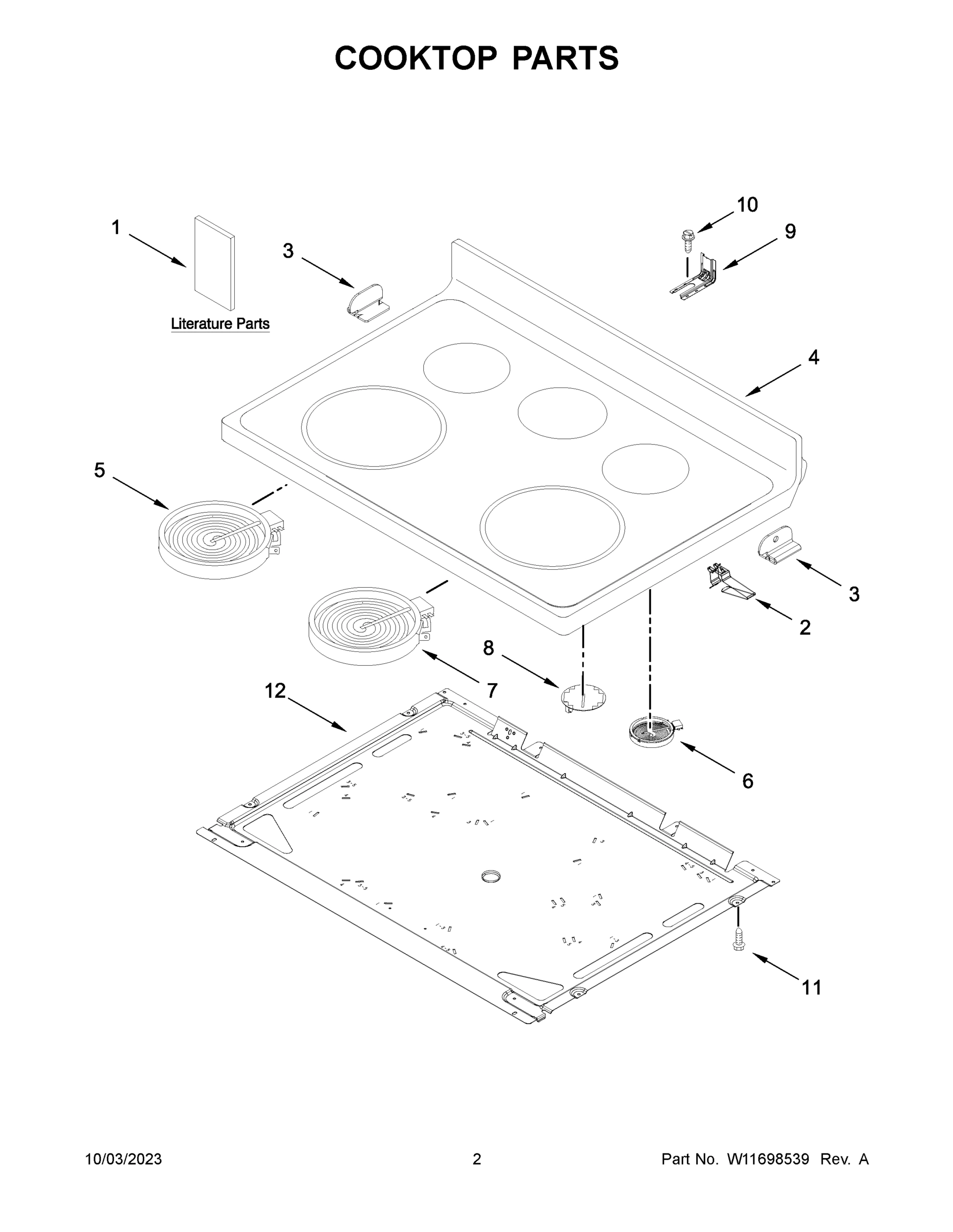 02 - COOKTOP PARTS