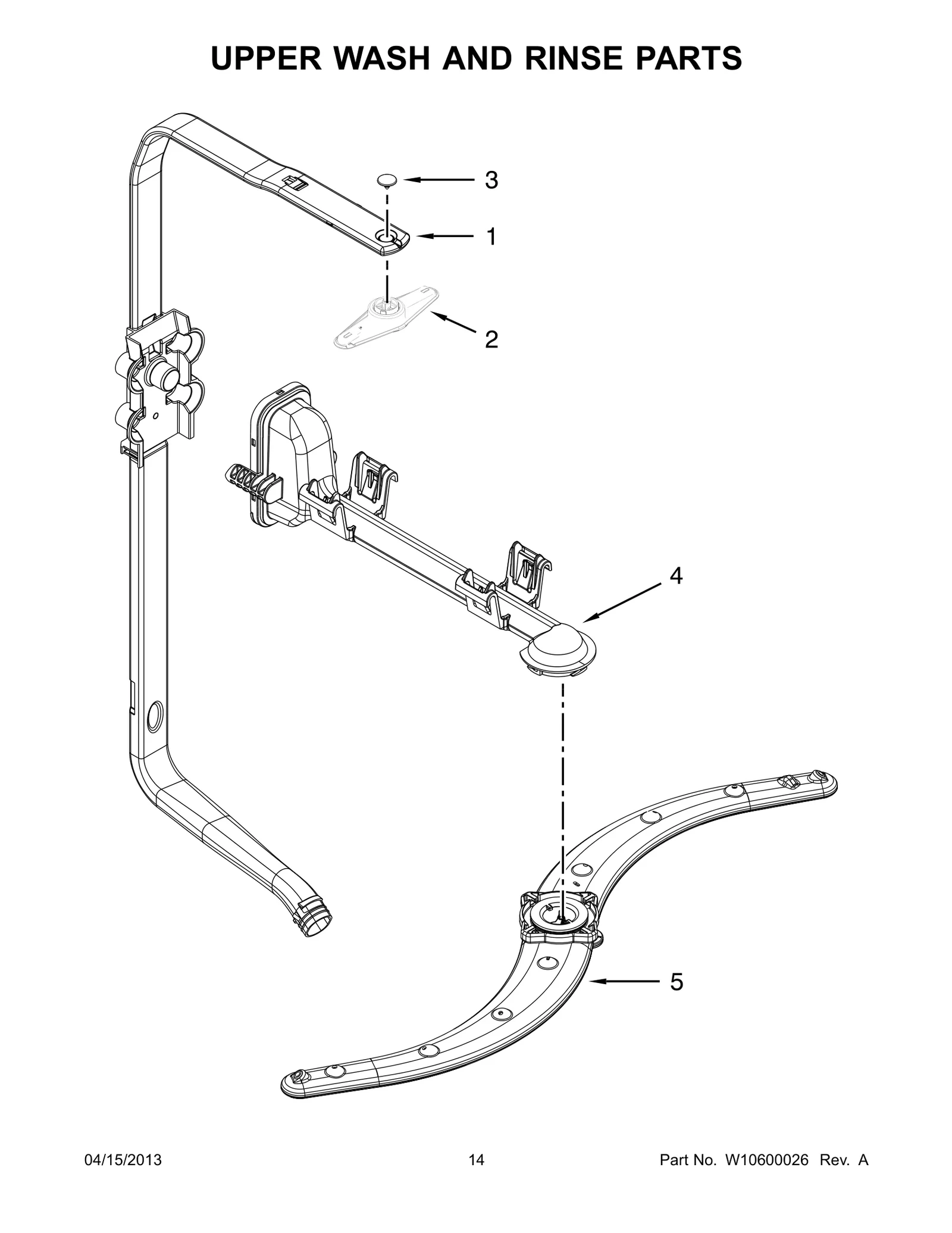 UPPER WASH AND RINSE PARTS