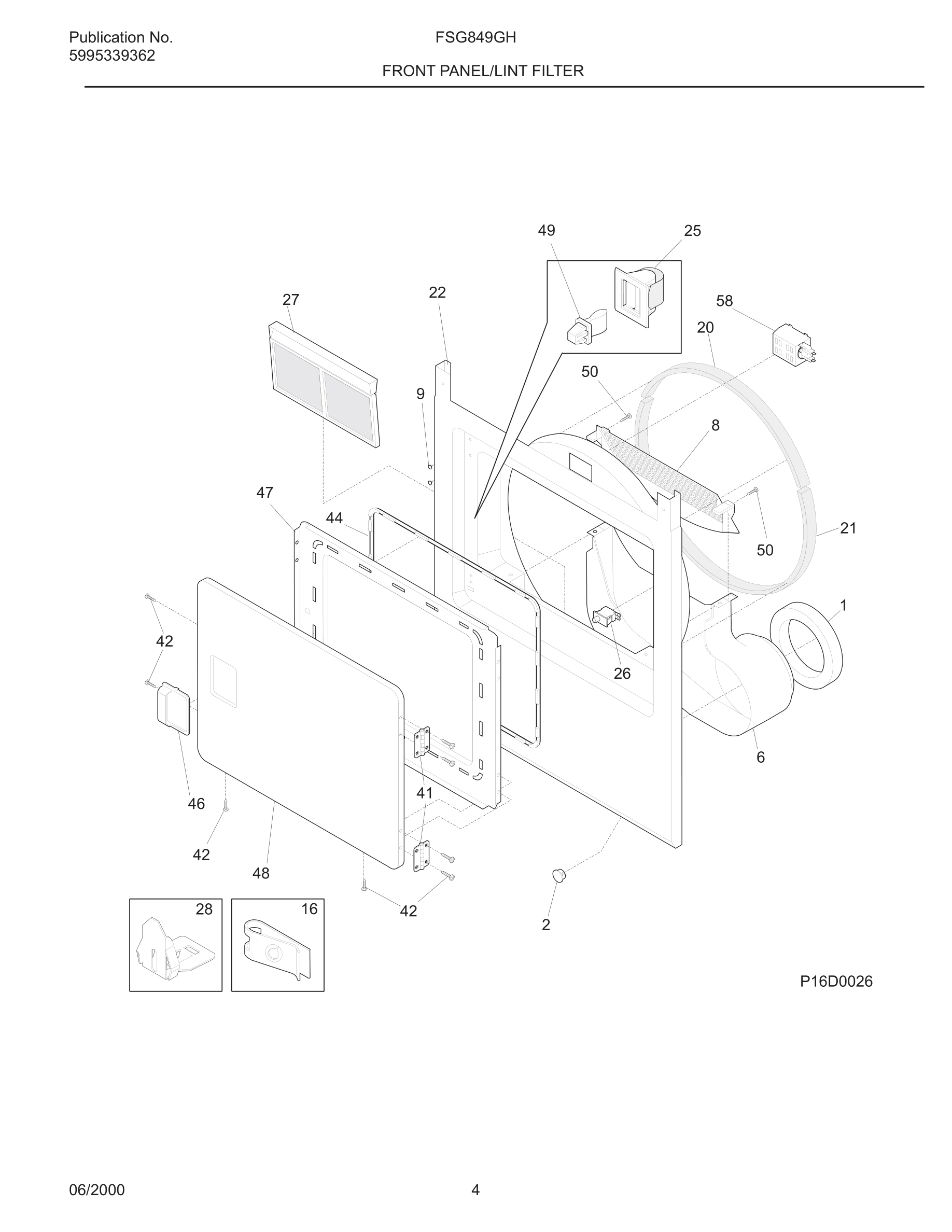 05 - FRONT PANEL/LINT FILTER