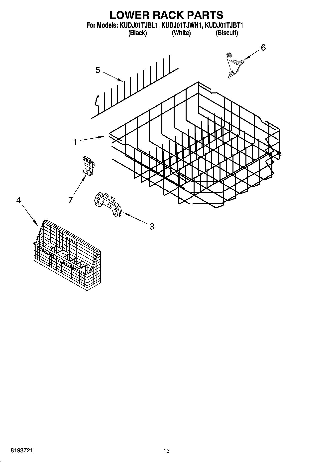 10 - LOWER RACK PARTS