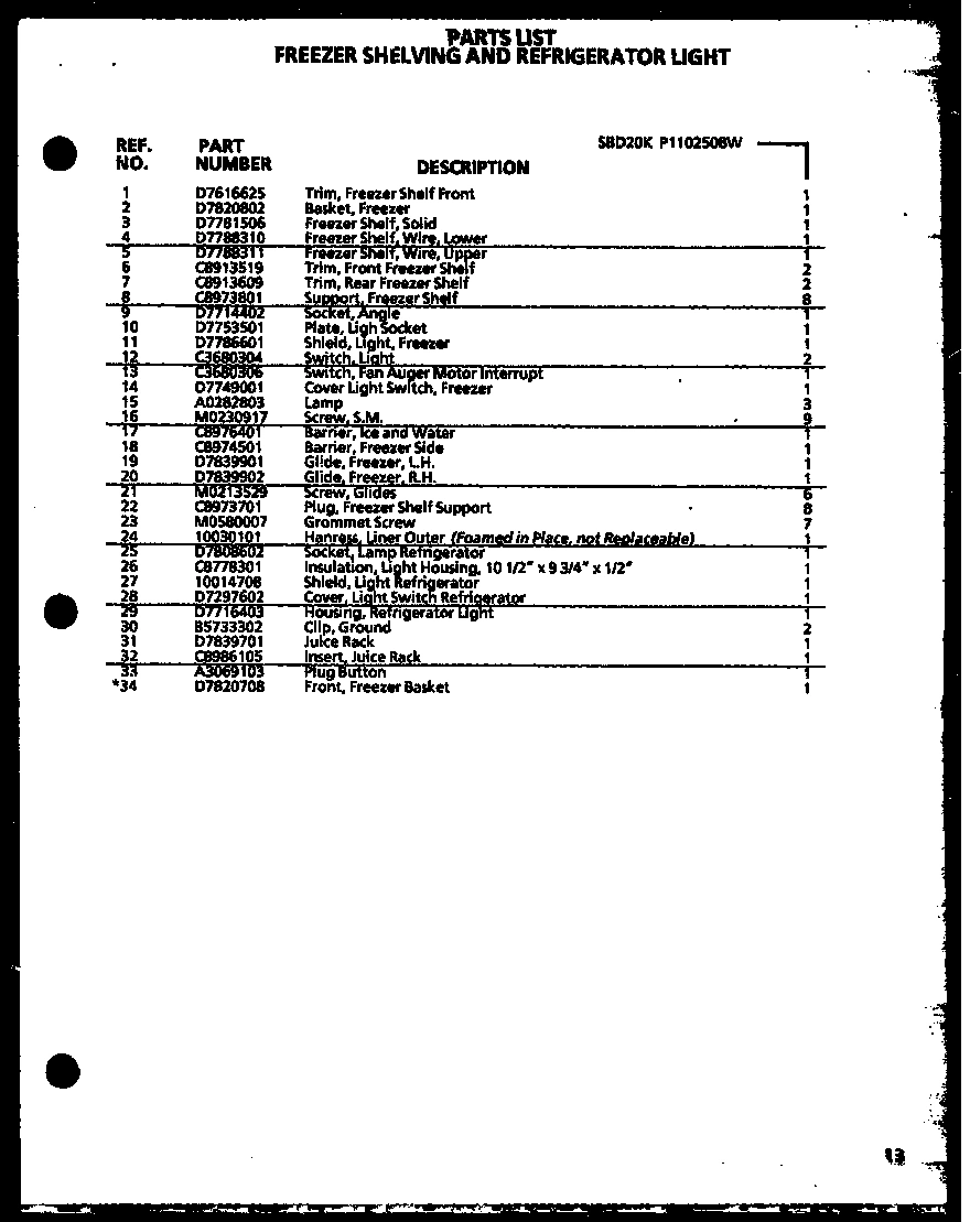 08 - FZ SHELVING AND REF LIGHT