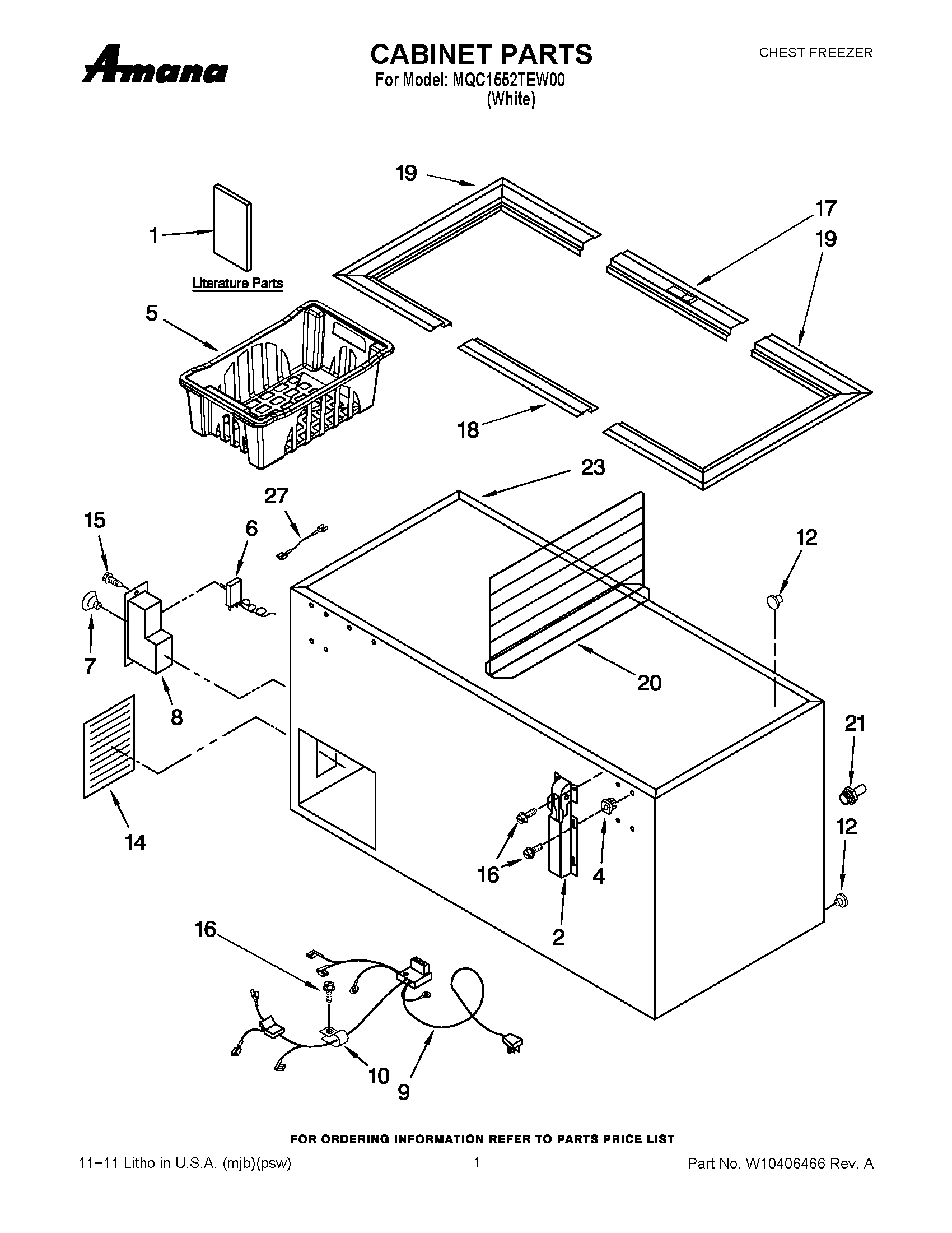 01 - CABINET PARTS