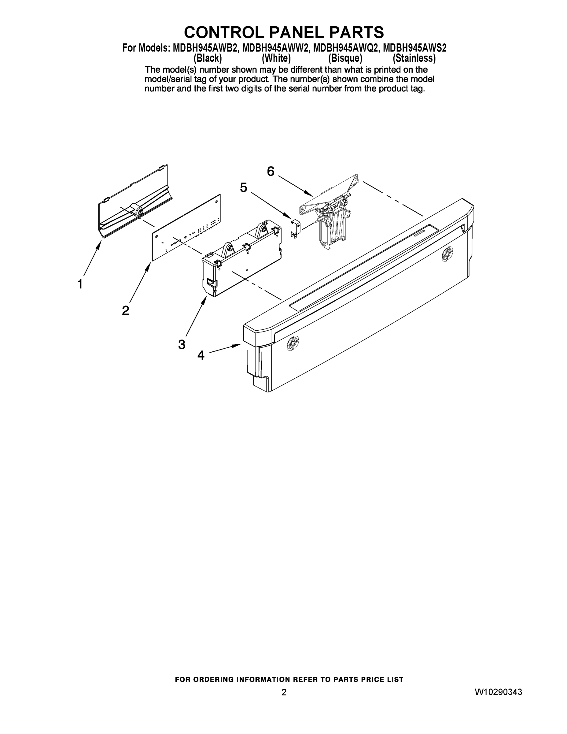 02 - CONTROL PANEL PARTS