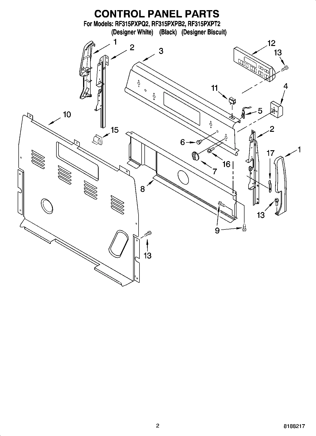 02 - CONTROL PANEL PARTS