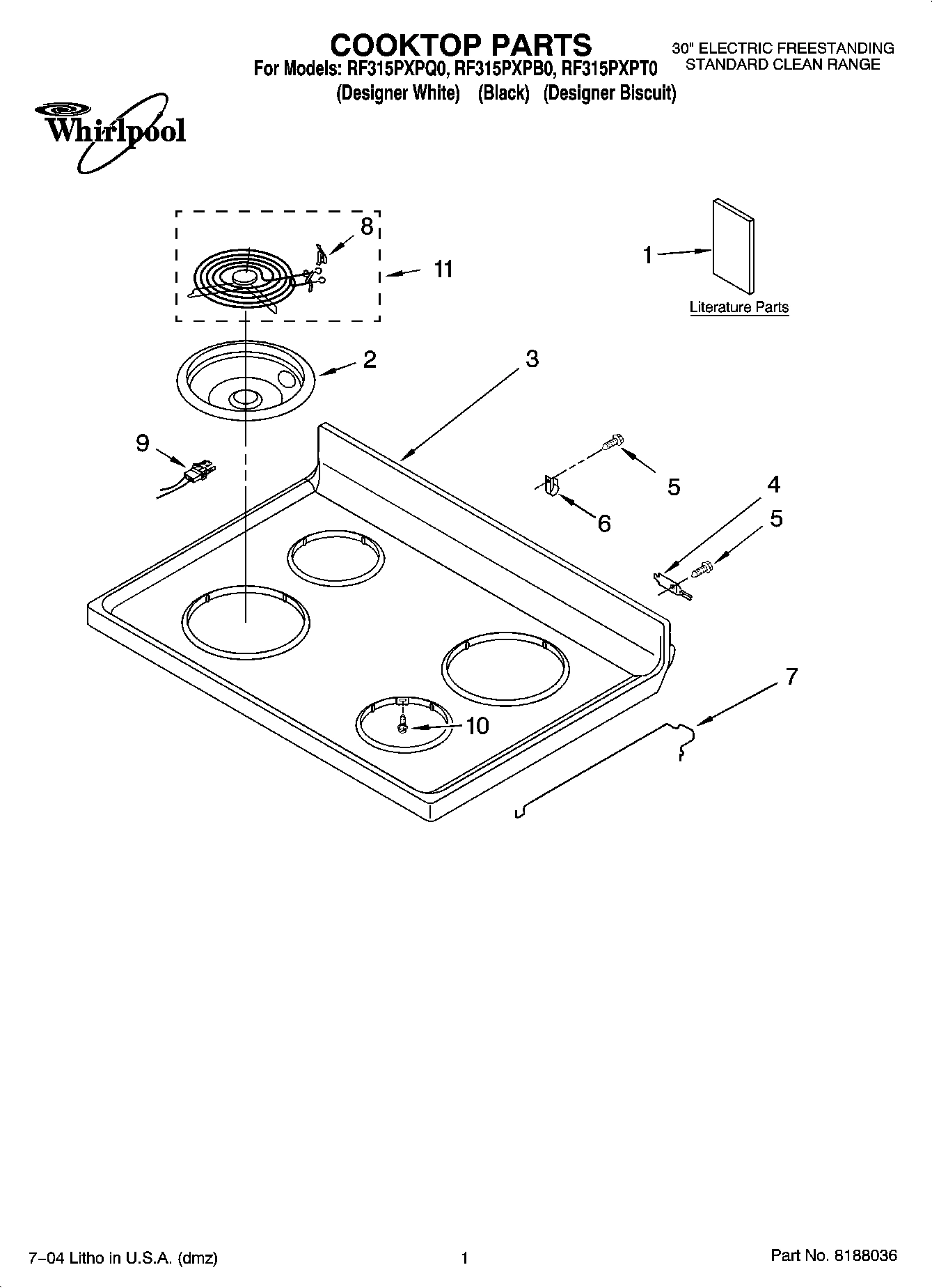 01 - COOKTOP PARTS