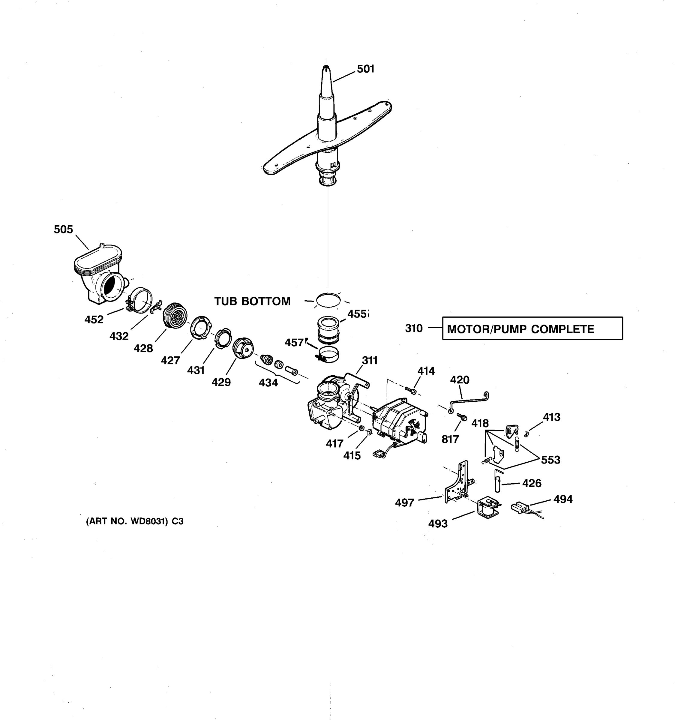MOTOR-PUMP MECHANISM