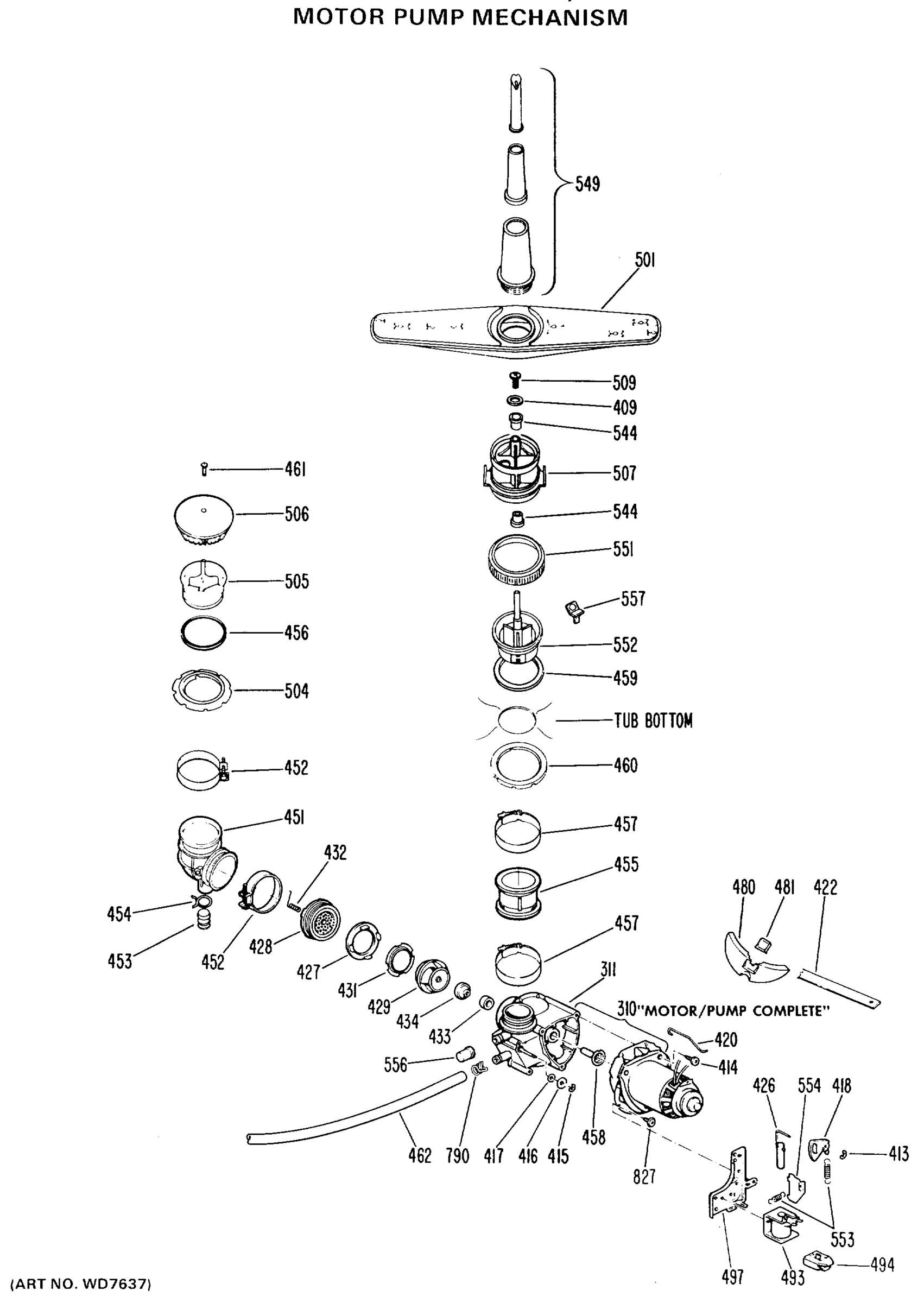 MOTOR PUMP MECHANISM