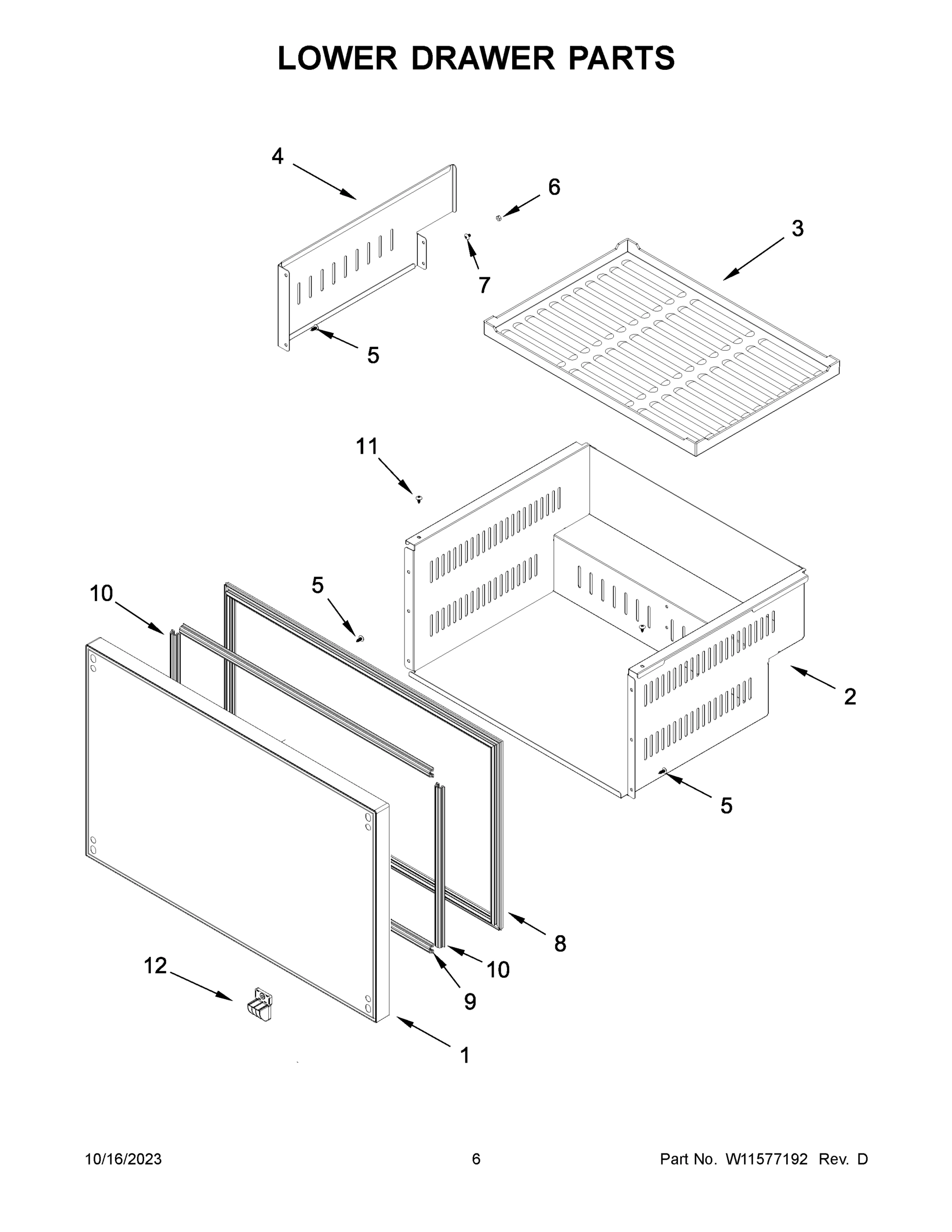 04 - LOWER DRAWER PARTS