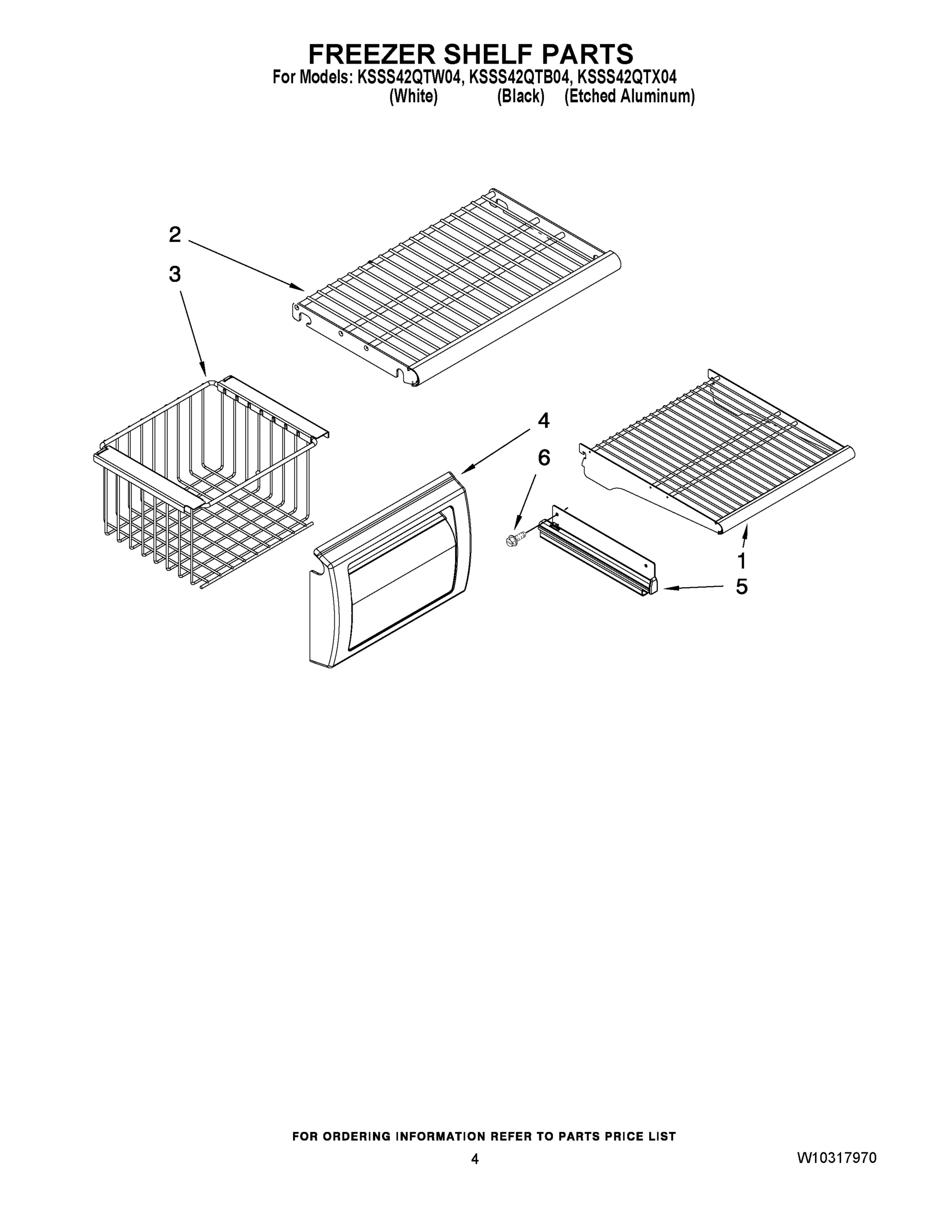 03 - FREEZER SHELF PARTS