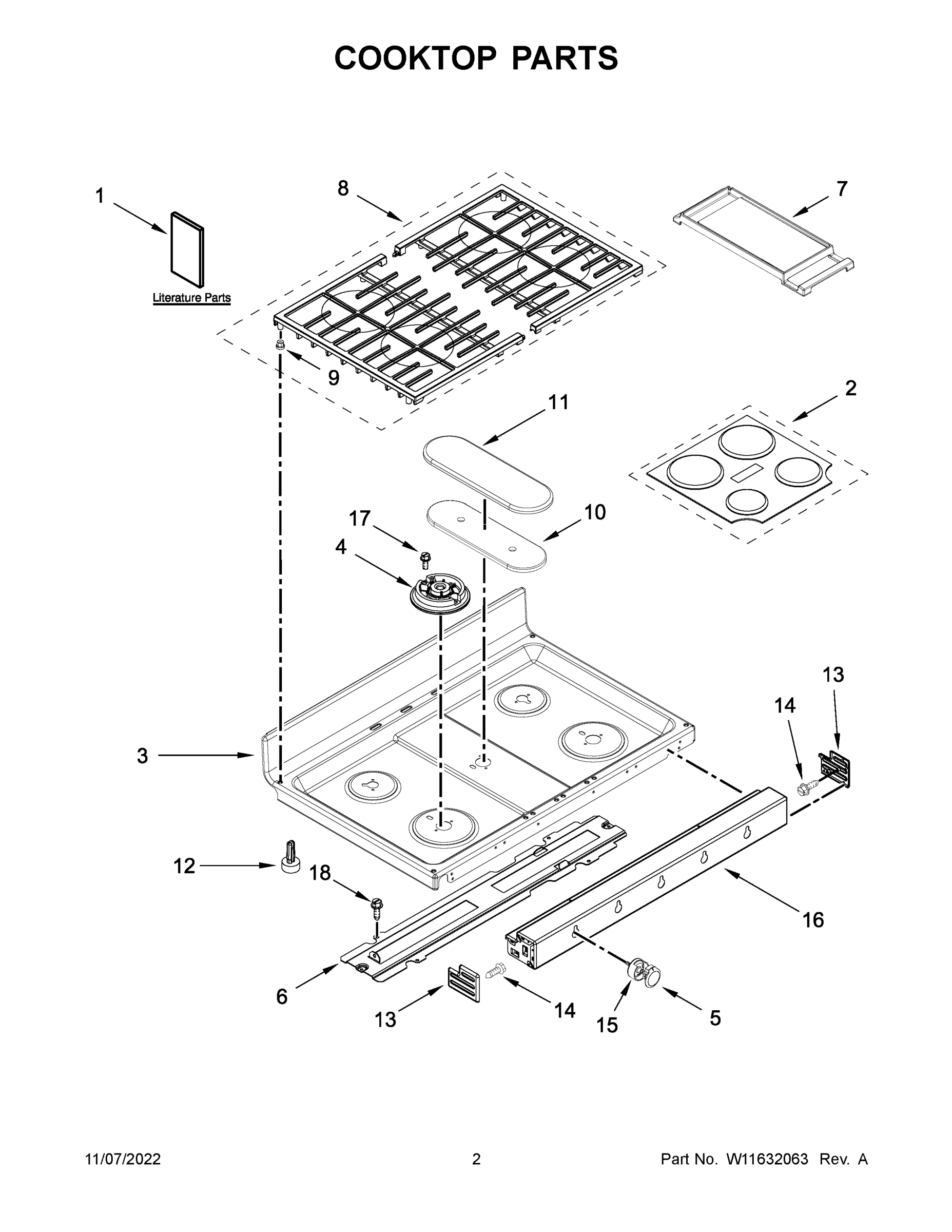 02 - COOKTOP PARTS