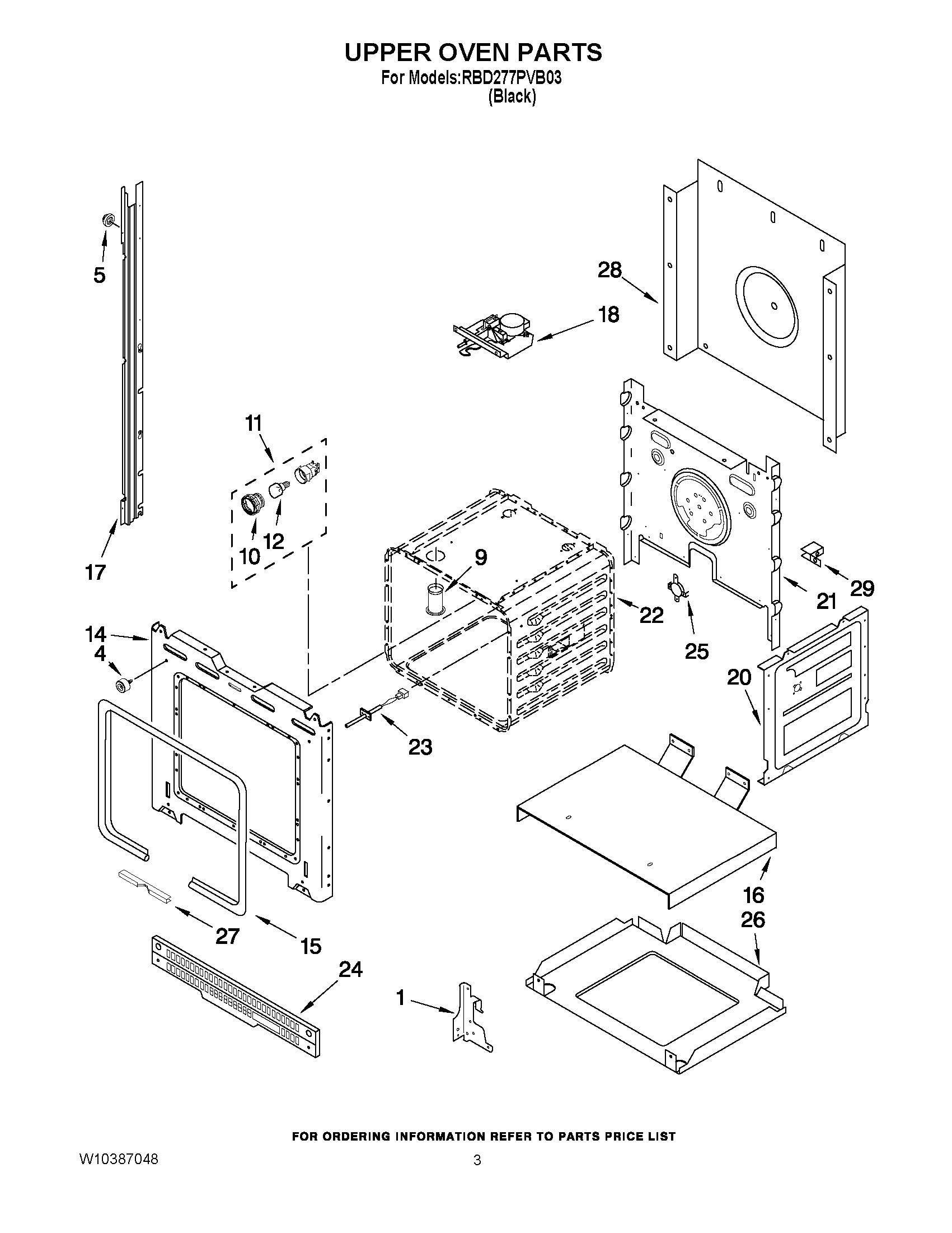 02 - UPPER OVEN PARTS
