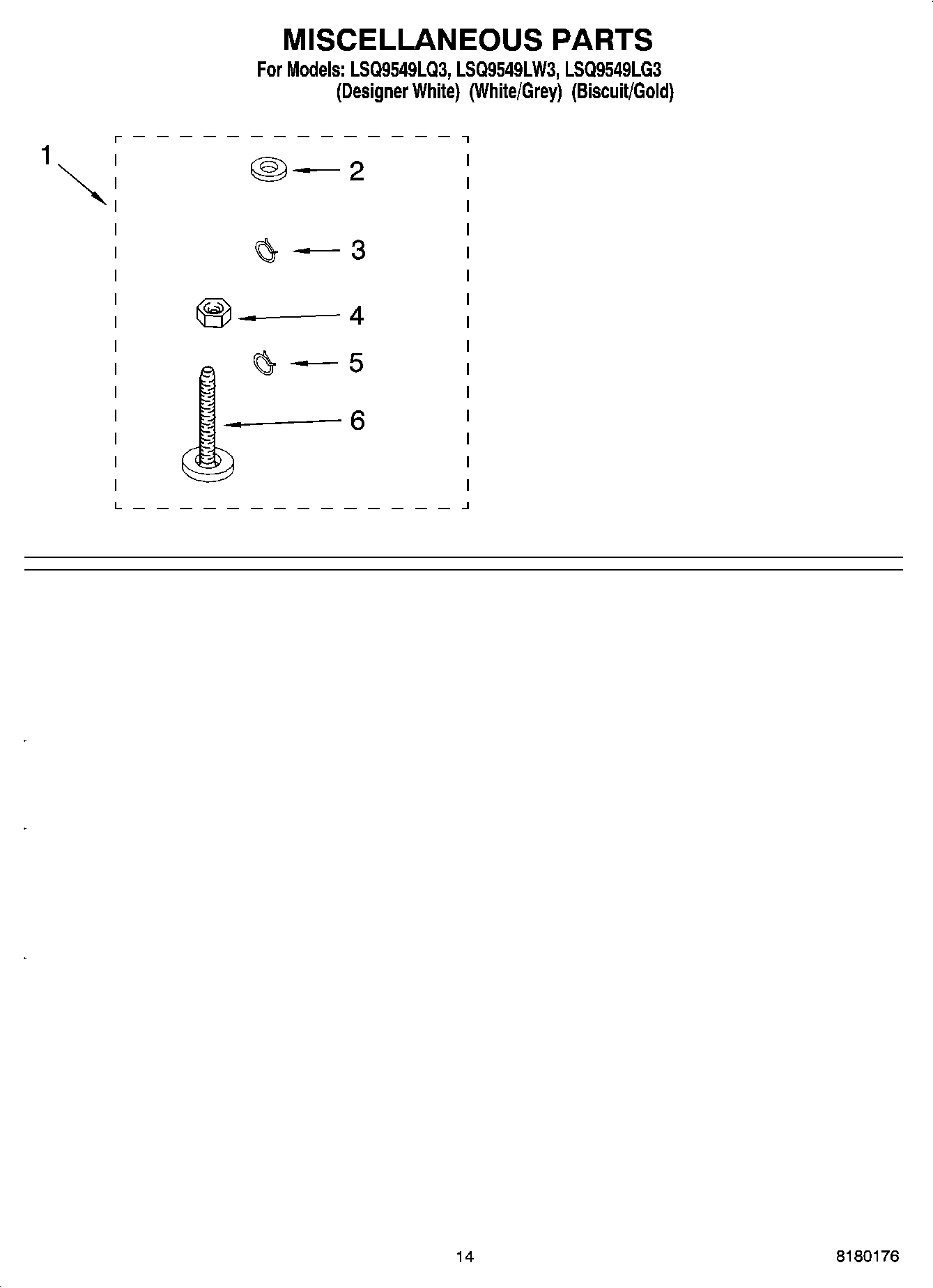 10 - MISCELLANEOUS PARTS - OPTIONAL PARTS (NOT INCLUDED)